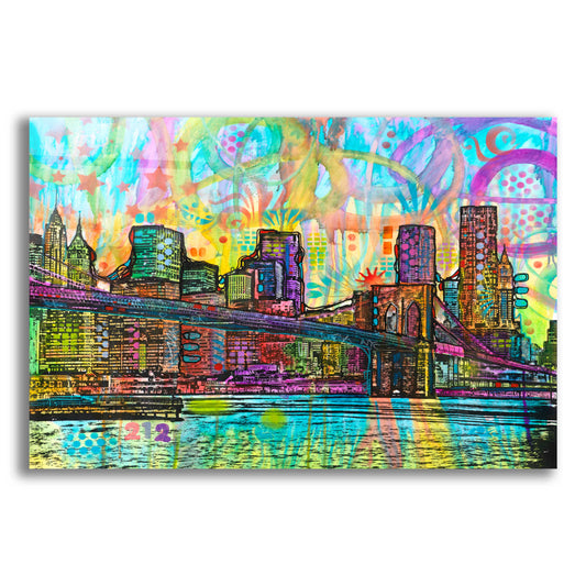 Epic Art 'NYC-Brooklyn Bridge' by Dean Russo, Acrylic Glass Wall Art