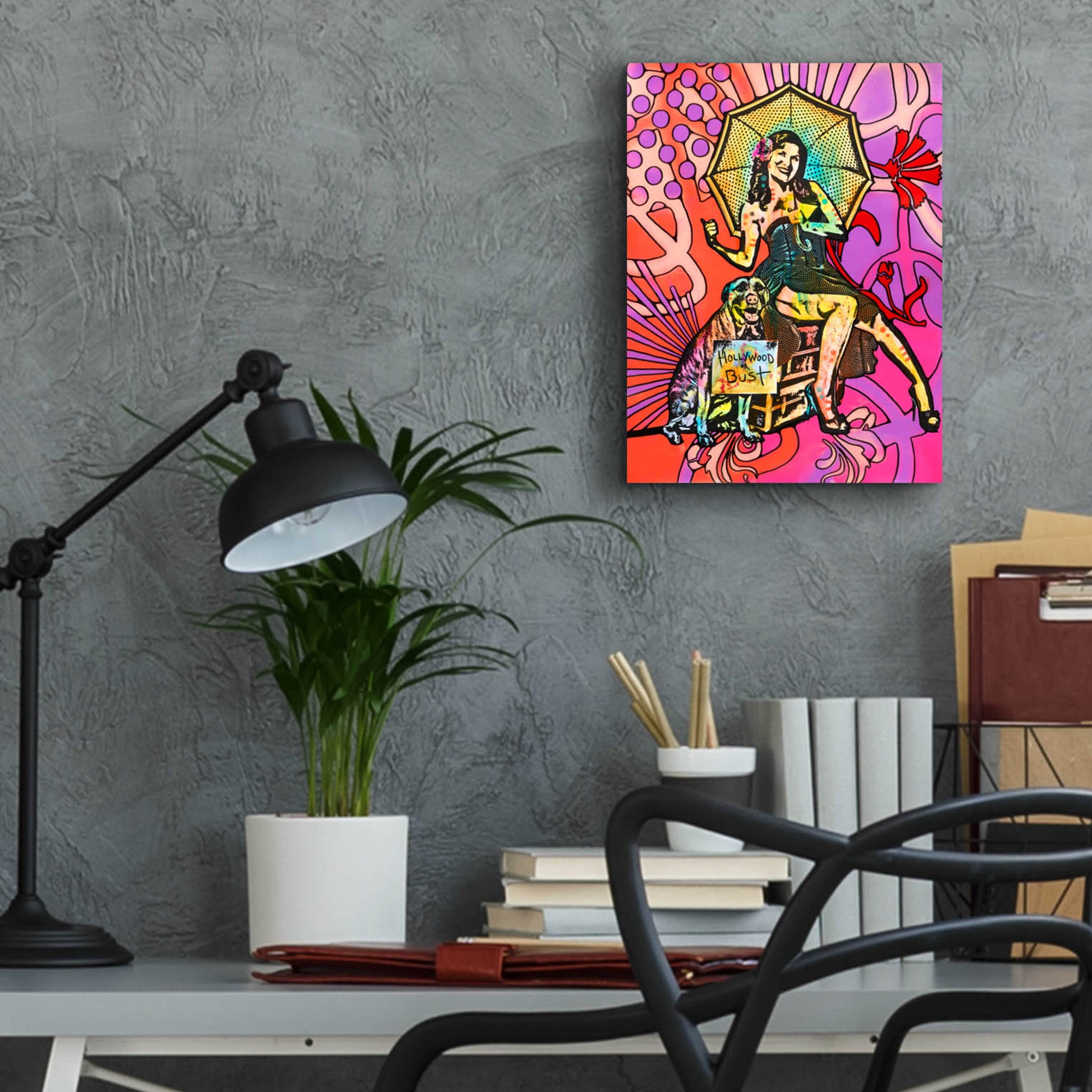 Epic Art 'Pinup for Pitbulls' by Dean Russo, Acrylic Glass Wall Art,12x16