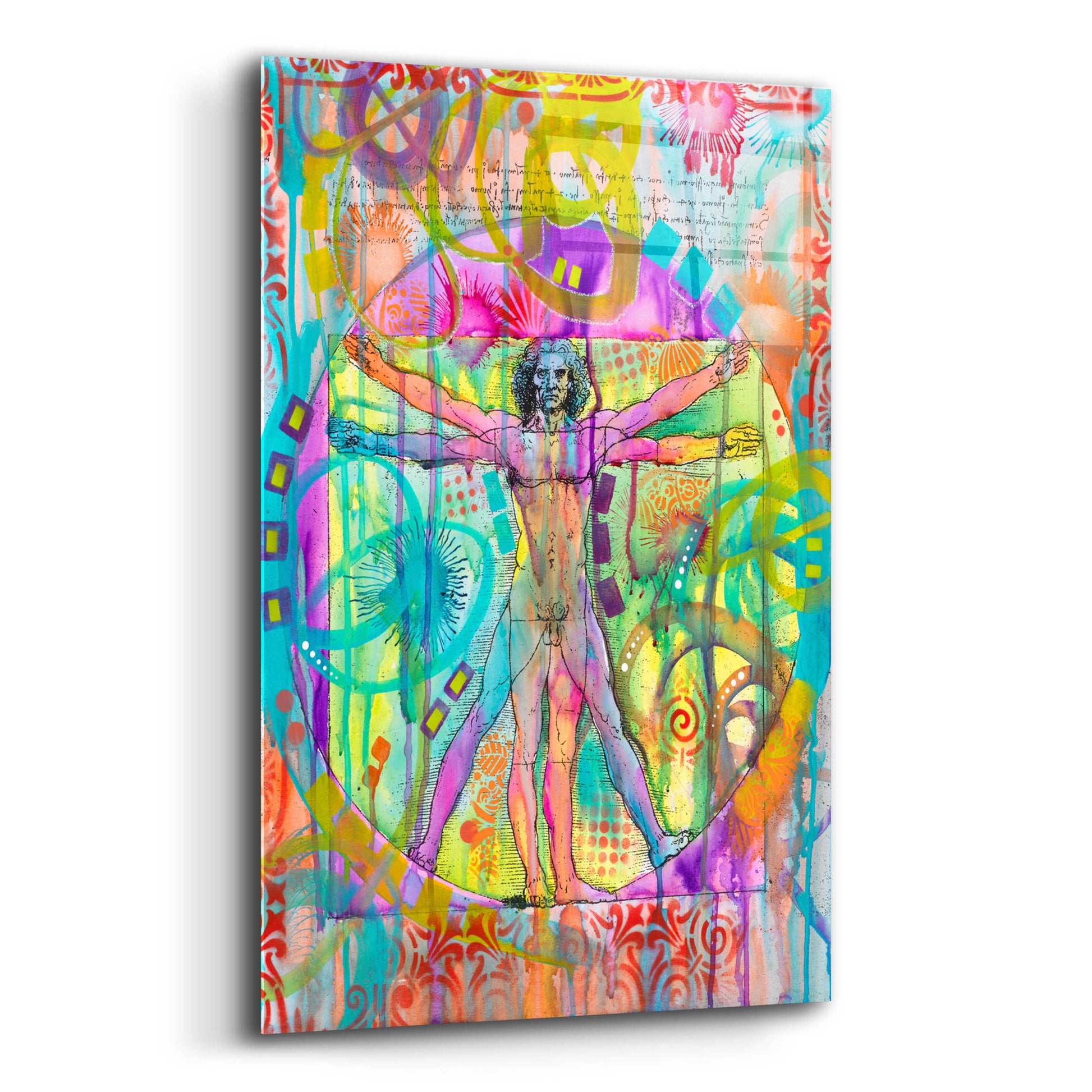 Epic Art 'Vitruvian Man' by Dean Russo, Acrylic Glass Wall Art,12x16