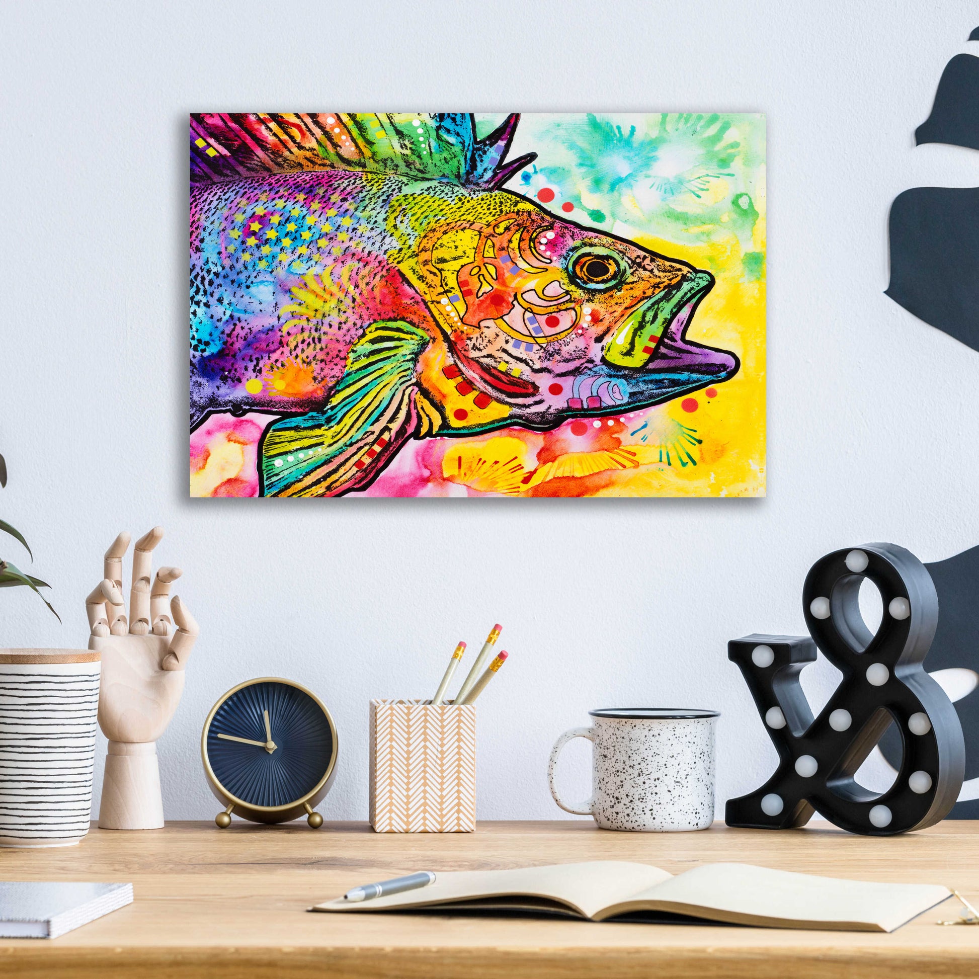 Epic Art 'Fish' by Dean Russo, Acrylic Glass Wall Art,16x12