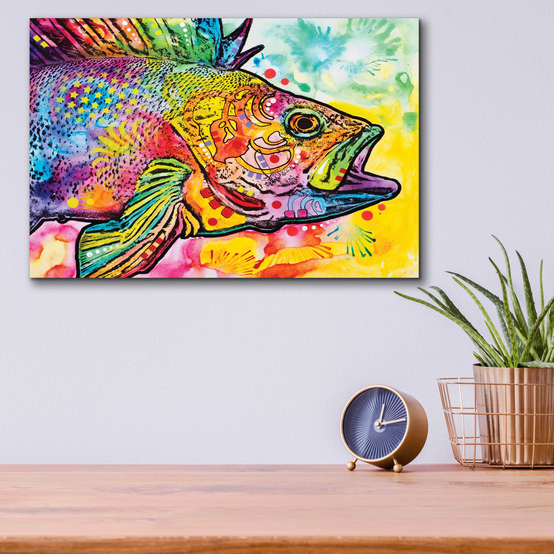 Epic Art 'Fish' by Dean Russo, Acrylic Glass Wall Art,16x12