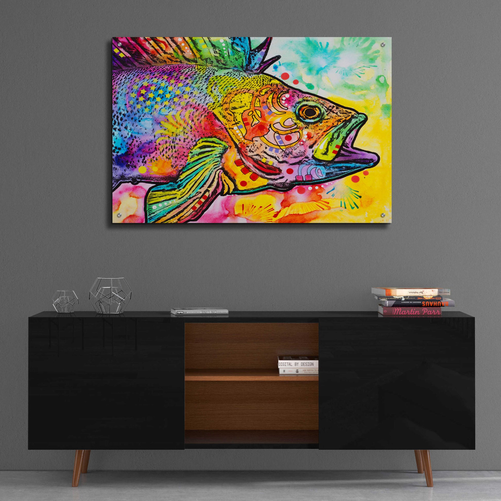 Epic Art 'Fish' by Dean Russo, Acrylic Glass Wall Art,36x24