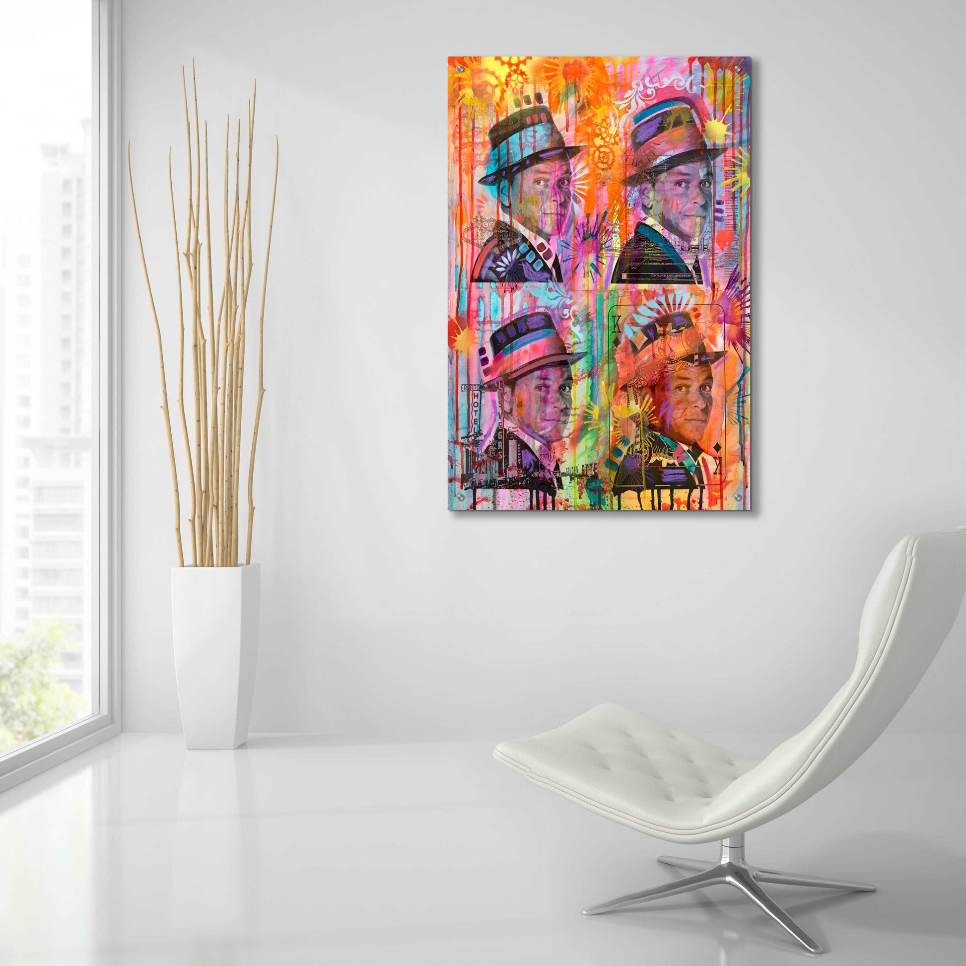 Epic Art 'Frankie' by Dean Russo, Acrylic Glass Wall Art,24x36