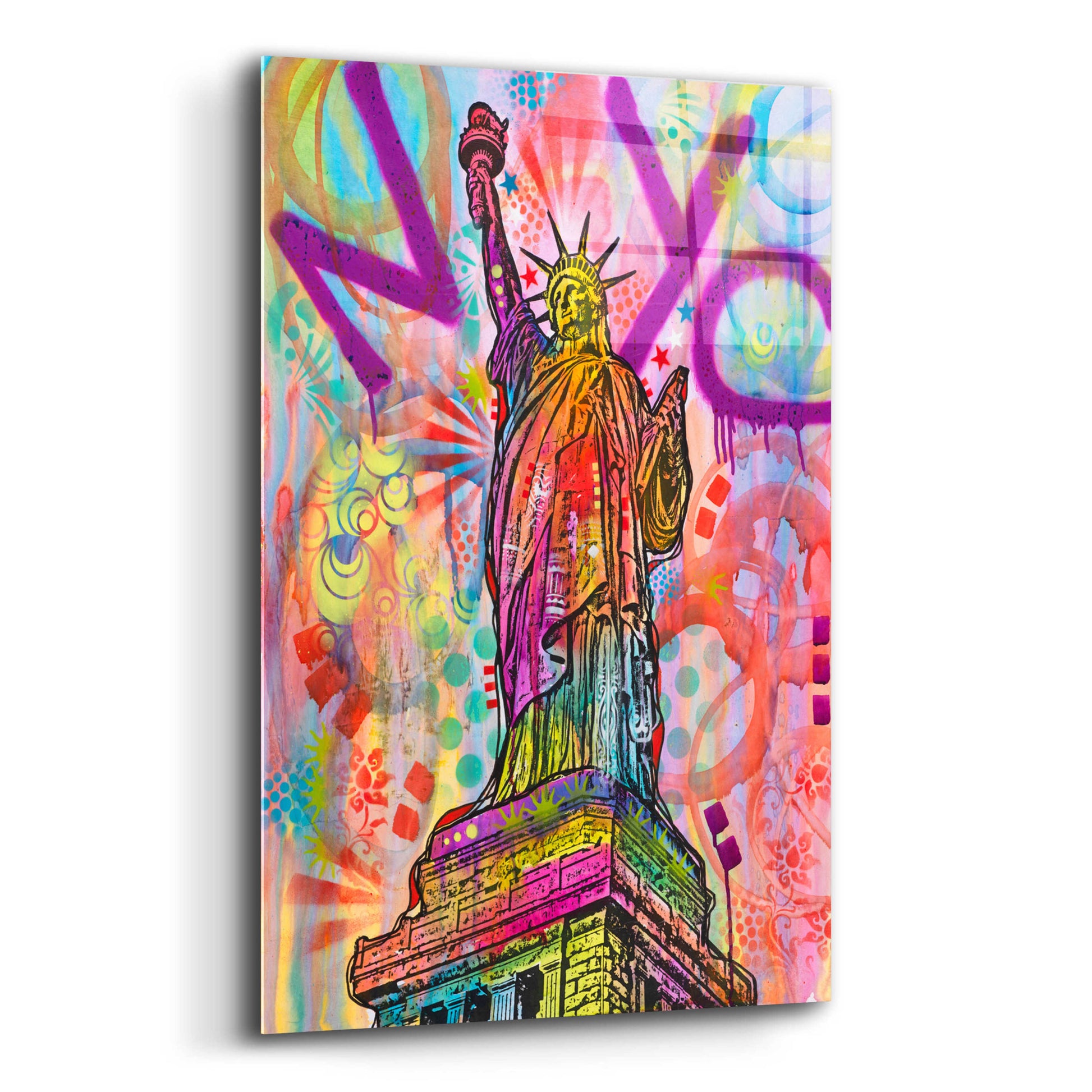 Epic Art 'Liberty' by Dean Russo, Acrylic Glass Wall Art,12x16