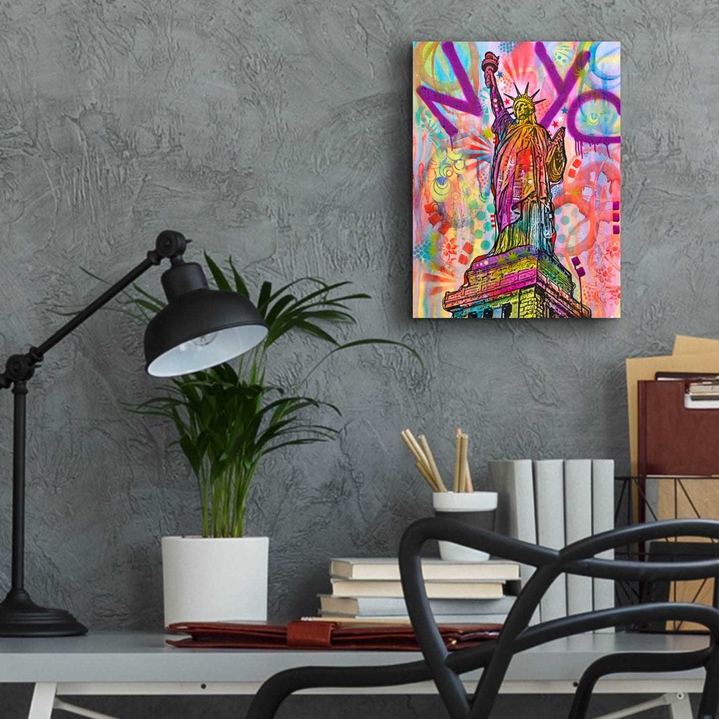 Epic Art 'Liberty' by Dean Russo, Acrylic Glass Wall Art,12x16