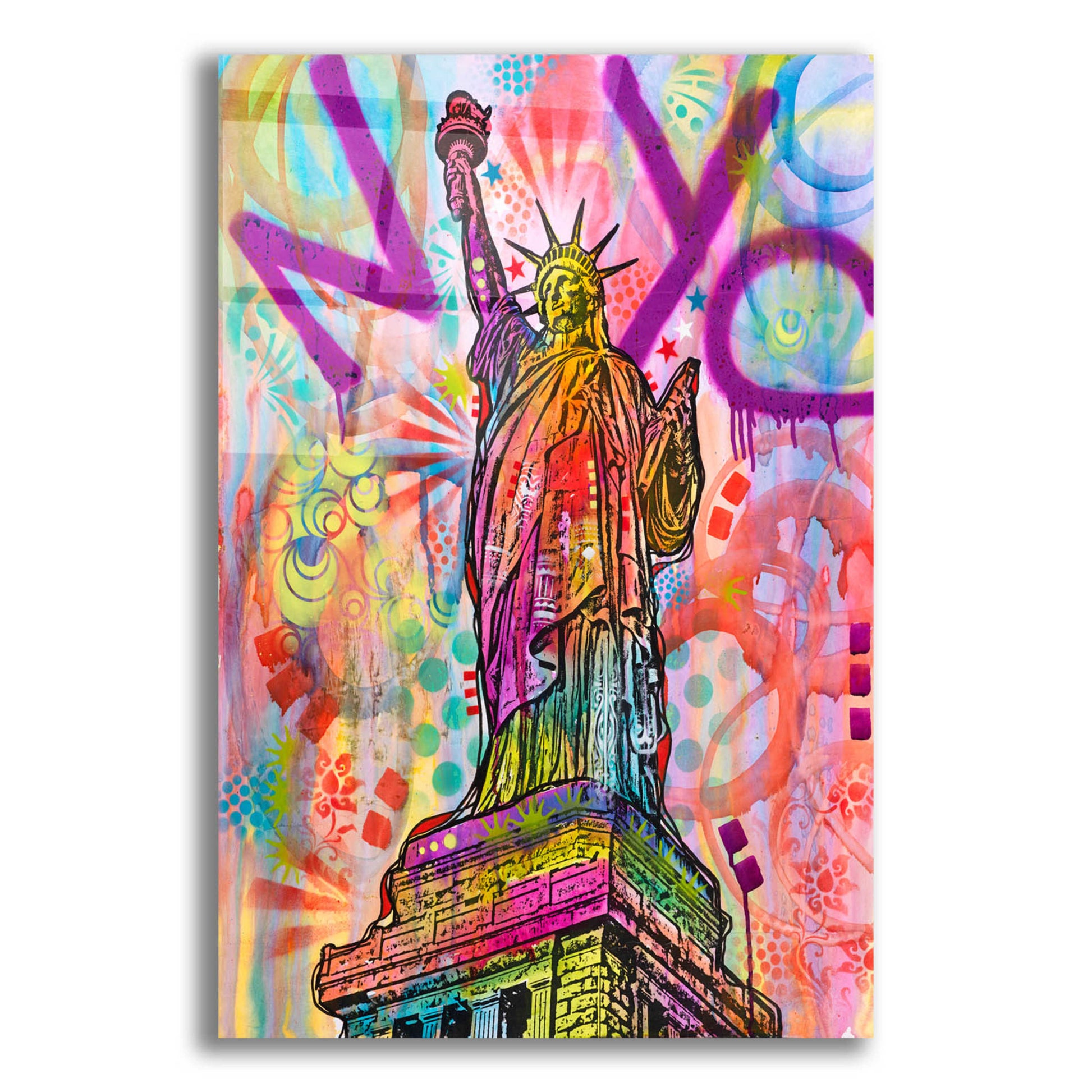 Epic Art 'Liberty' by Dean Russo, Acrylic Glass Wall Art,12x16