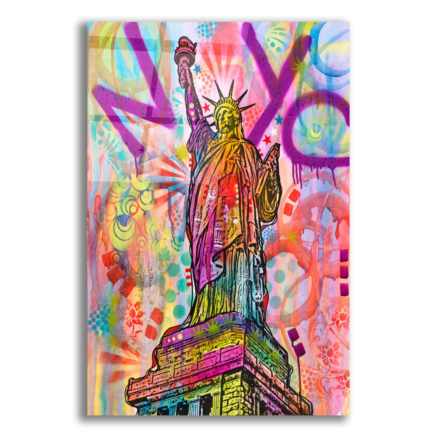 Epic Art 'Liberty' by Dean Russo, Acrylic Glass Wall Art,16x24