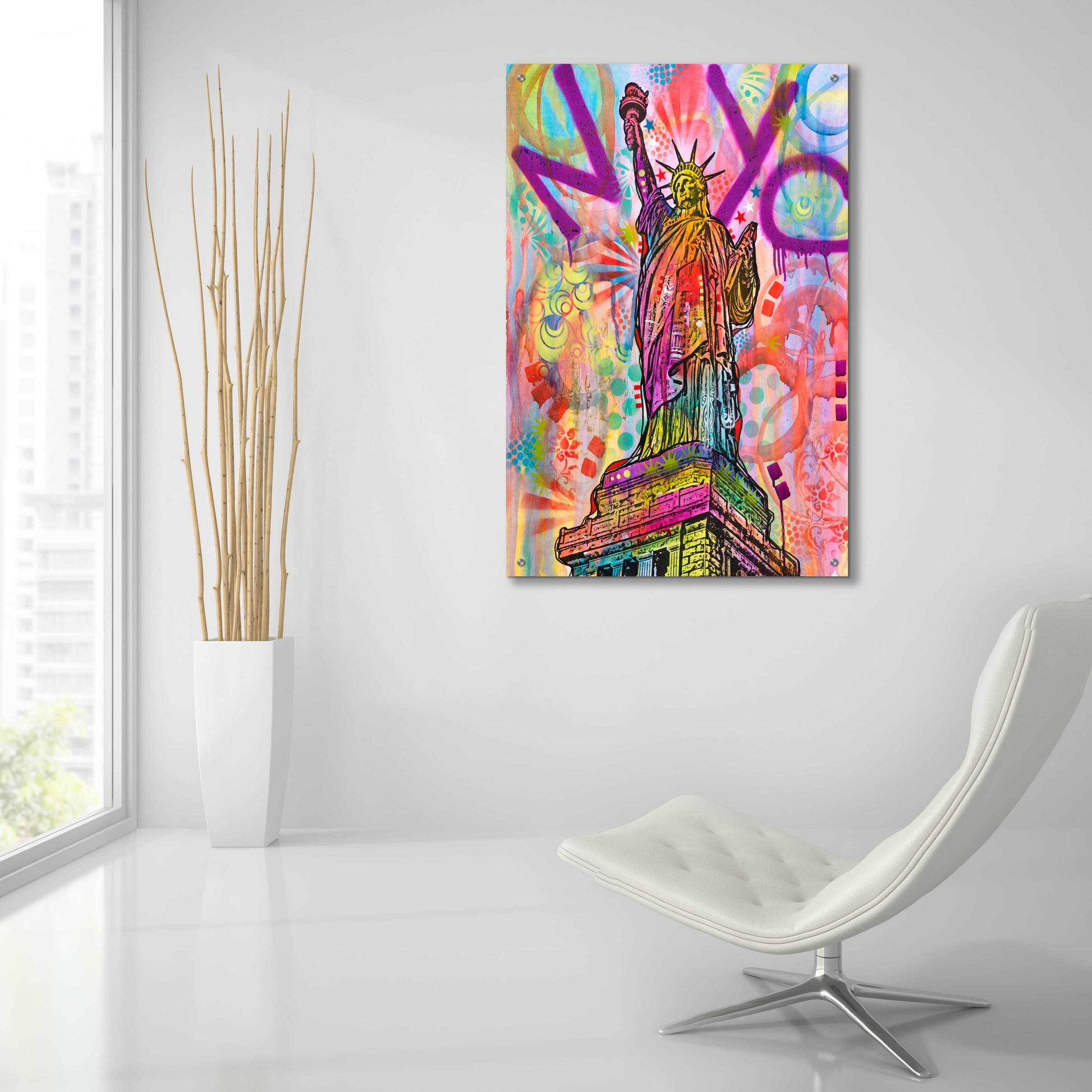 Epic Art 'Liberty' by Dean Russo, Acrylic Glass Wall Art,24x36