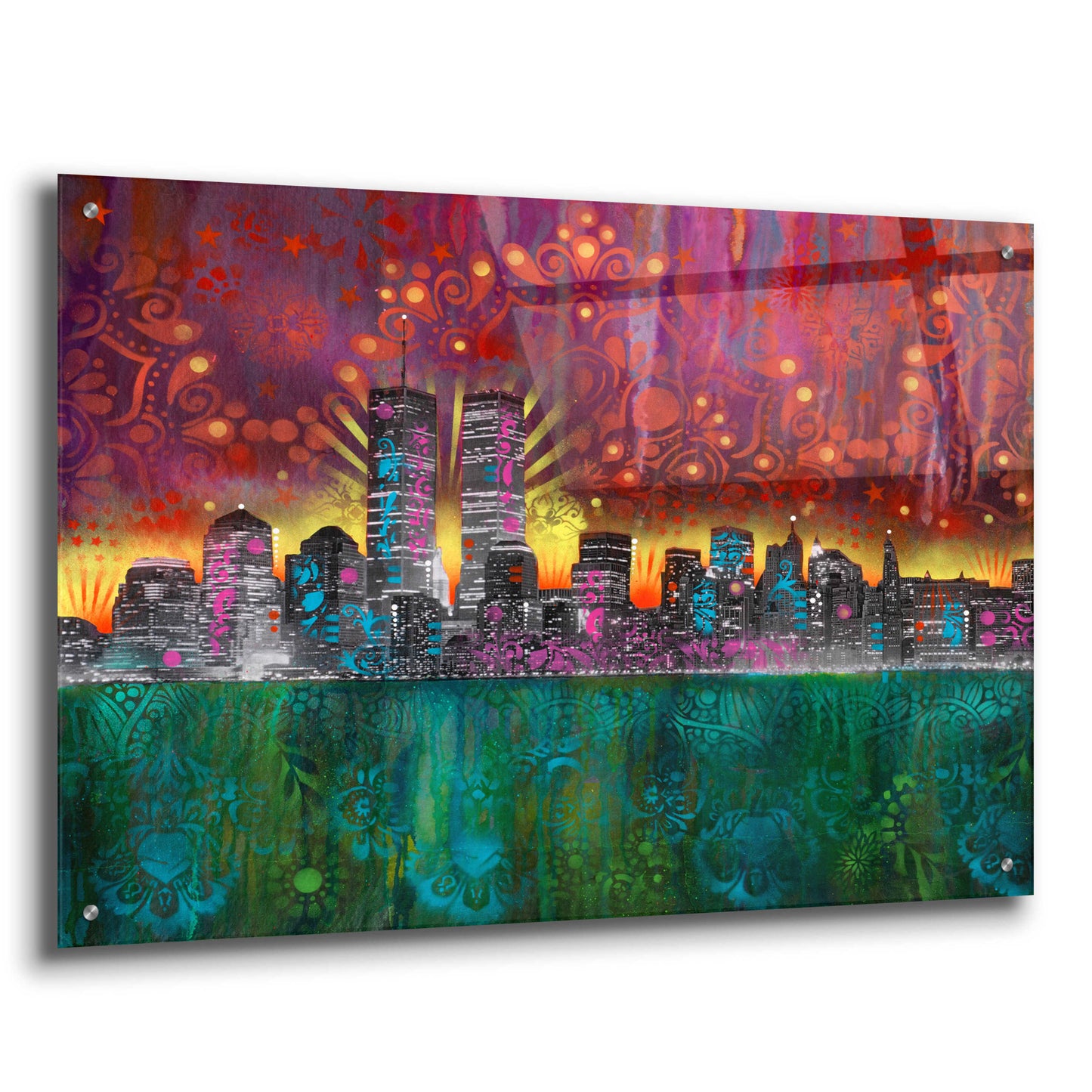 Epic Art 'Skyline' by Dean Russo, Acrylic Glass Wall Art,36x24