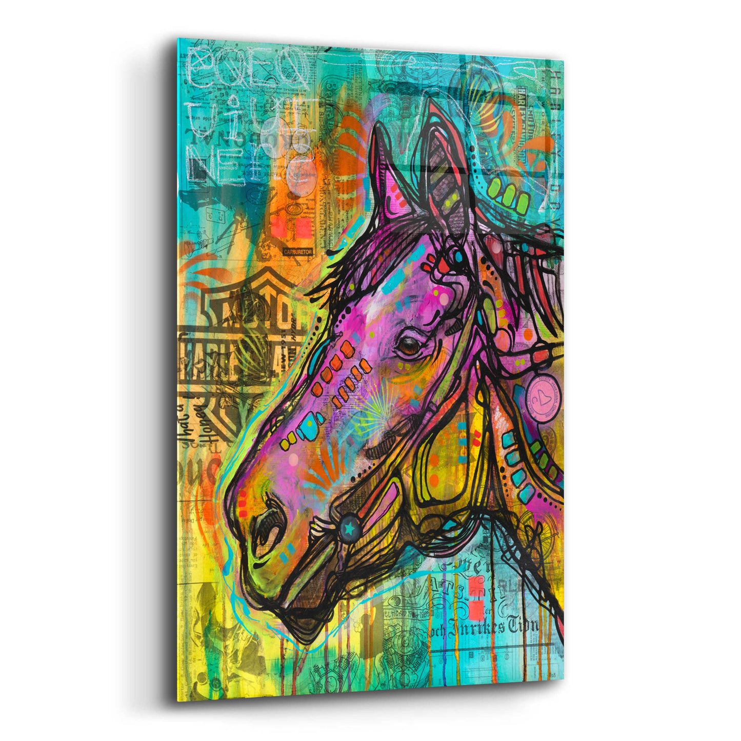 Epic Art 'Horsepower' by Dean Russo, Acrylic Glass Wall Art,12x16