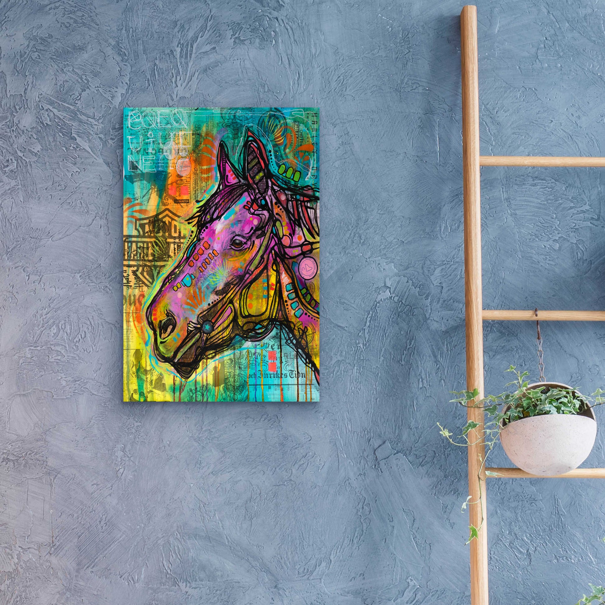 Epic Art 'Horsepower' by Dean Russo, Acrylic Glass Wall Art,16x24