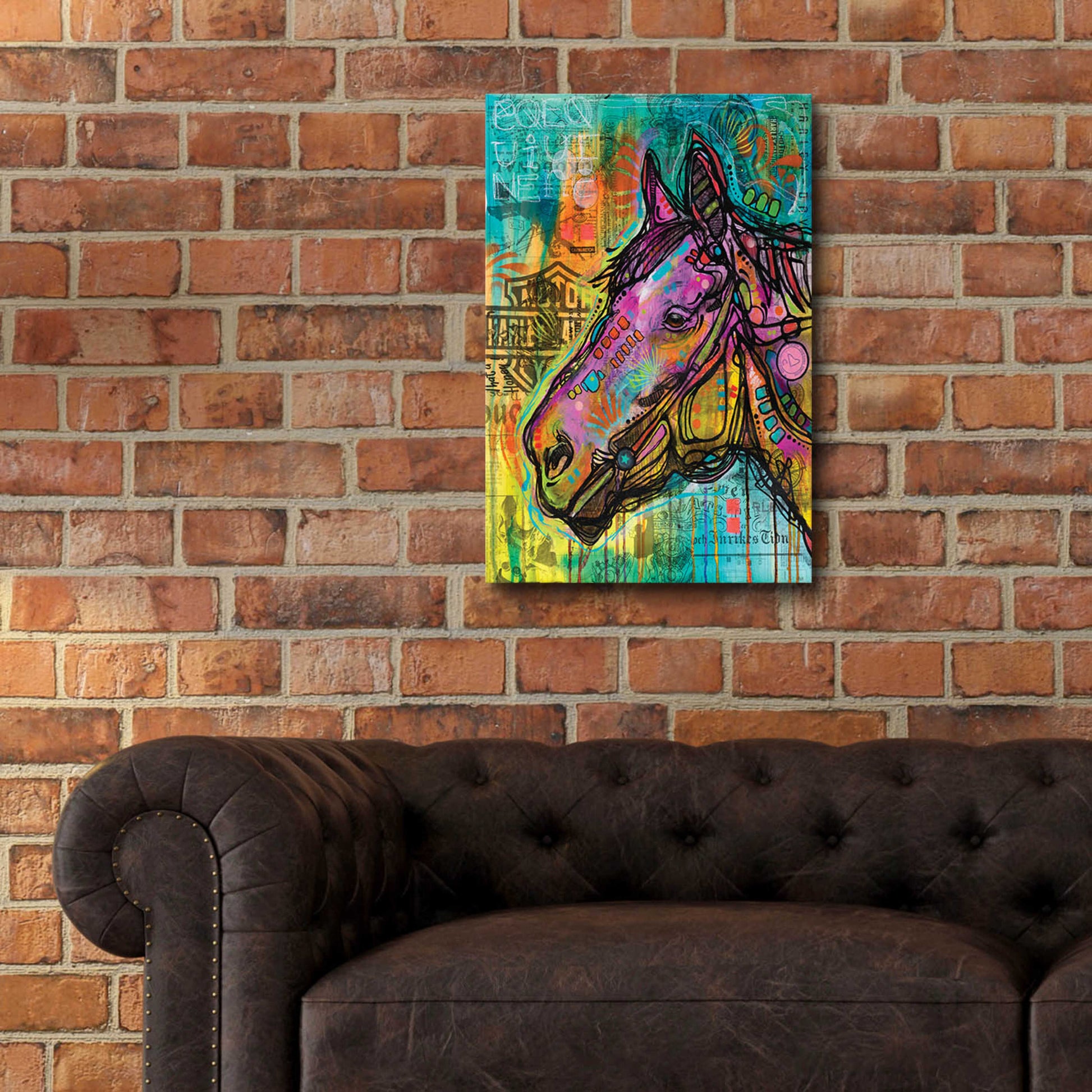 Epic Art 'Horsepower' by Dean Russo, Acrylic Glass Wall Art,16x24