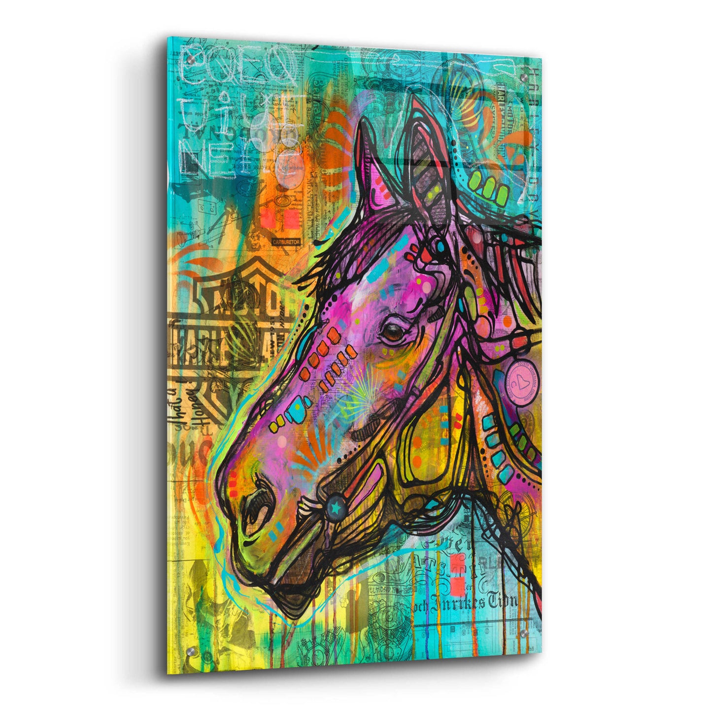 Epic Art 'Horsepower' by Dean Russo, Acrylic Glass Wall Art,24x36