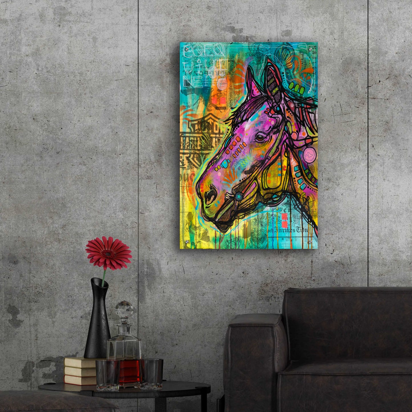 Epic Art 'Horsepower' by Dean Russo, Acrylic Glass Wall Art,24x36