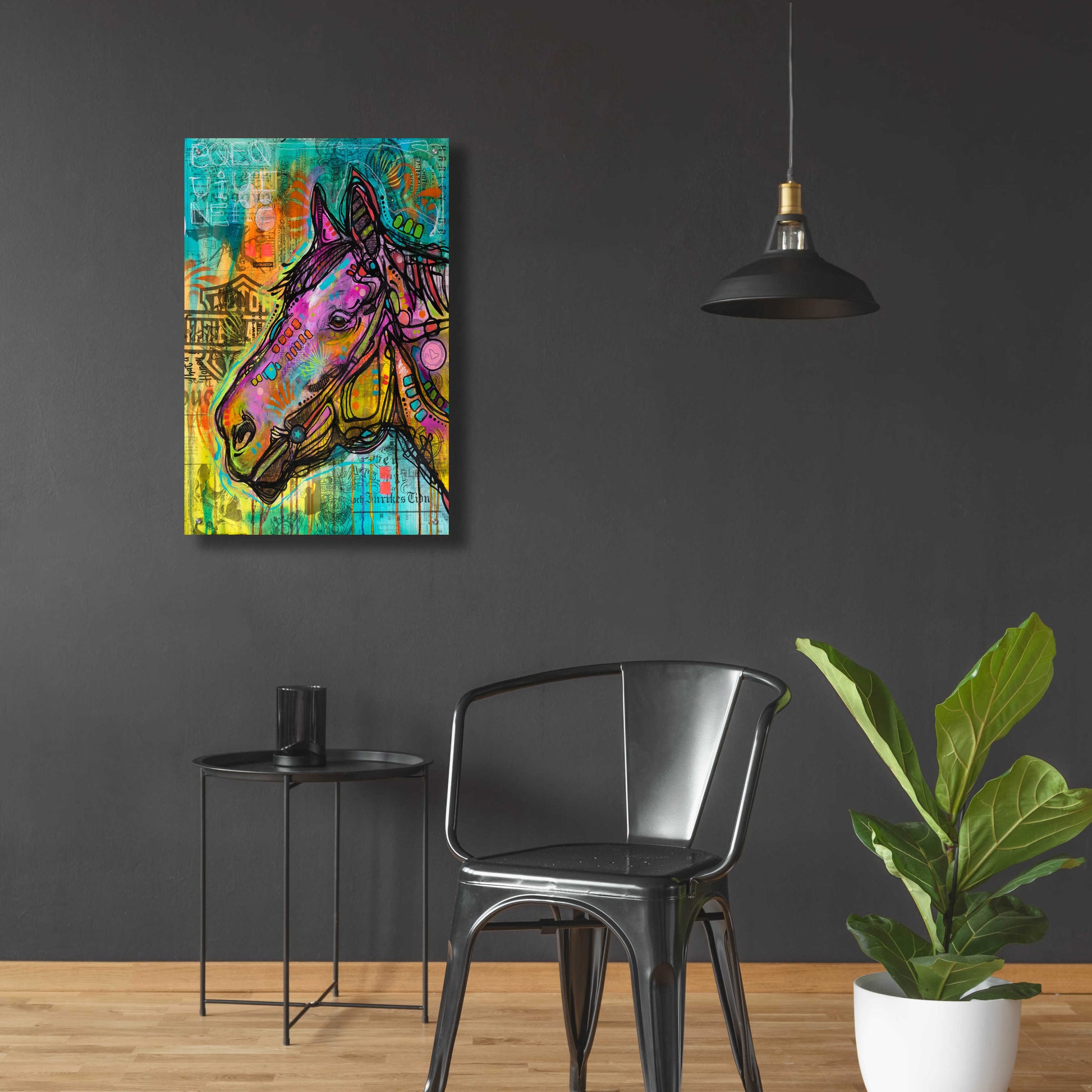 Epic Art 'Horsepower' by Dean Russo, Acrylic Glass Wall Art,24x36