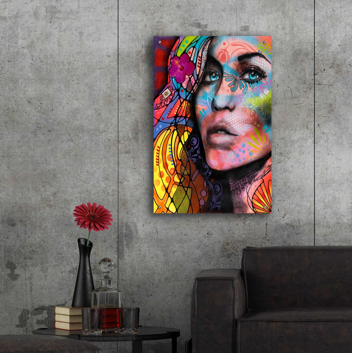 Epic Art 'Queen' by Dean Russo, Acrylic Glass Wall Art,24x36