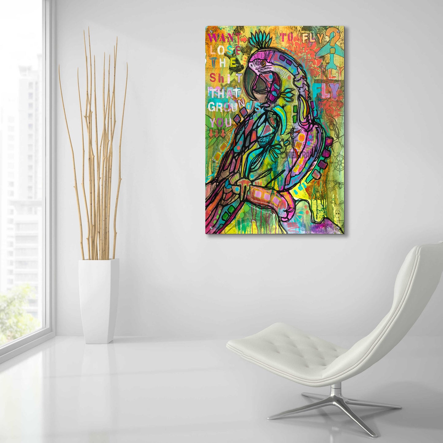 Epic Art 'Want to Fly' by Dean Russo, Acrylic Glass Wall Art,24x36