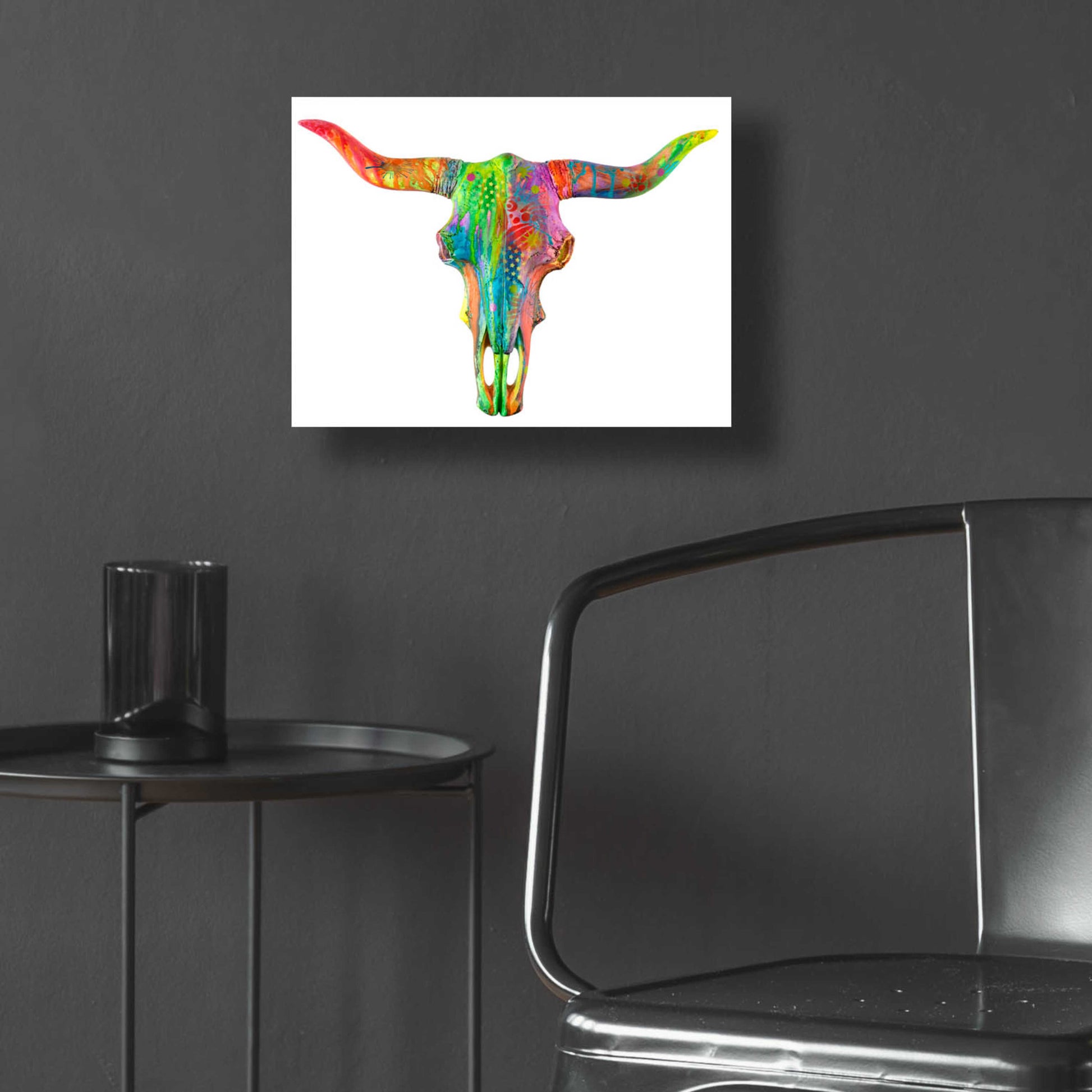 Epic Art 'Longhorn 2' by Dean Russo, Acrylic Glass Wall Art,16x12