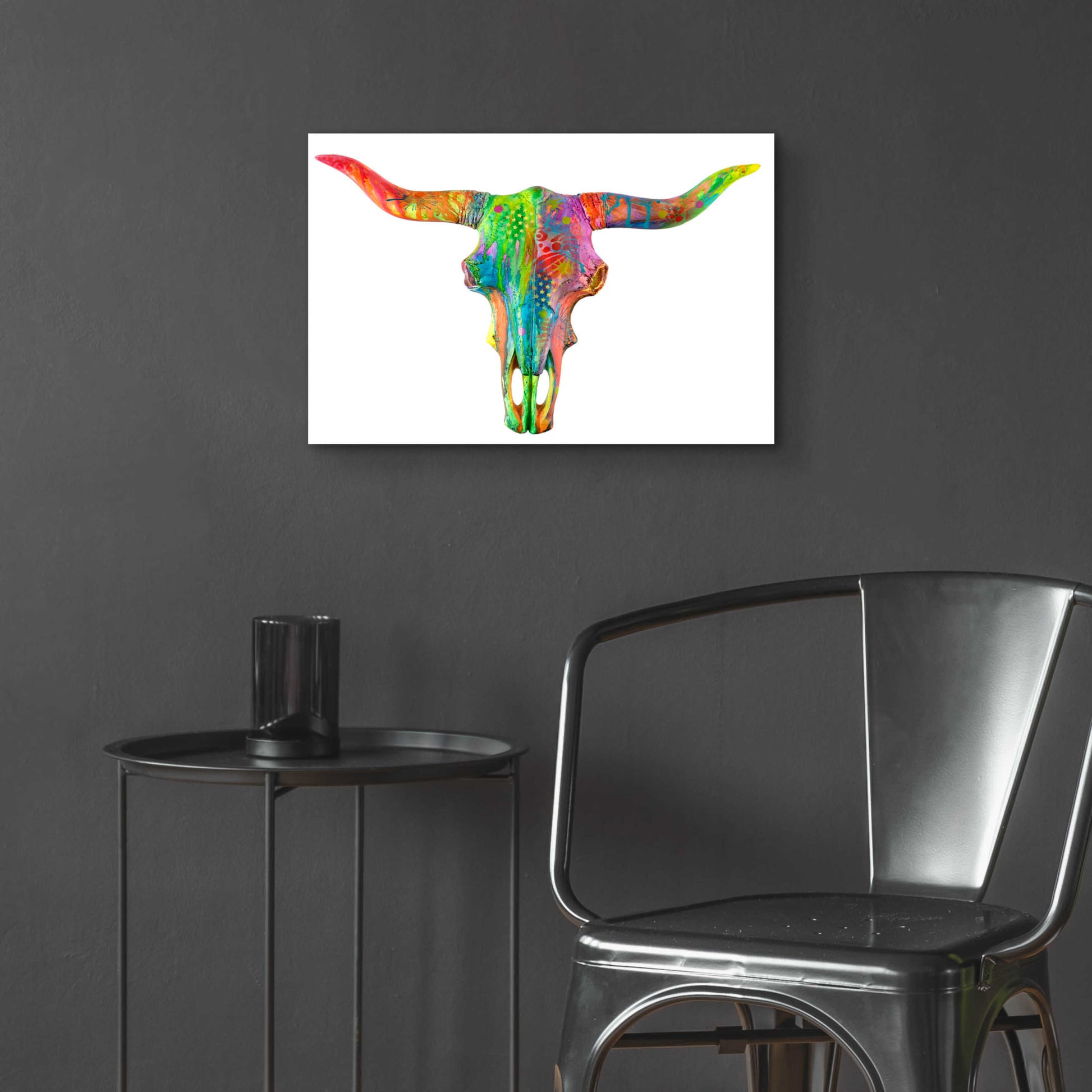 Epic Art 'Longhorn 2' by Dean Russo, Acrylic Glass Wall Art,24x16