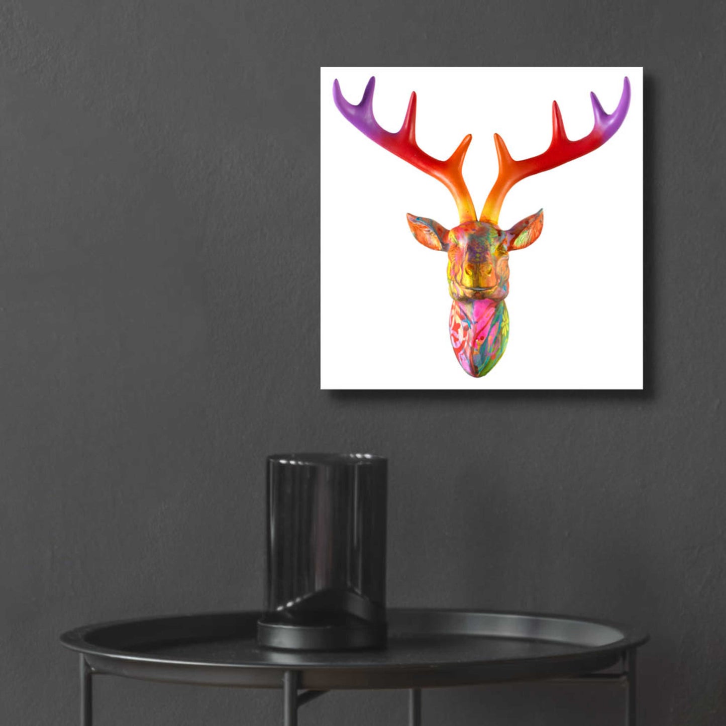 Epic Art 'Deer Bust' by Dean Russo, Acrylic Glass Wall Art,12x12