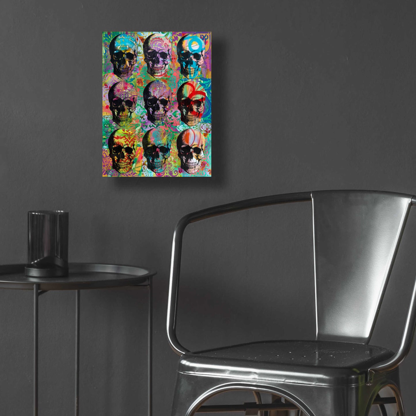 Epic Art '9 Skulls' by Dean Russo, Acrylic Glass Wall Art,12x16