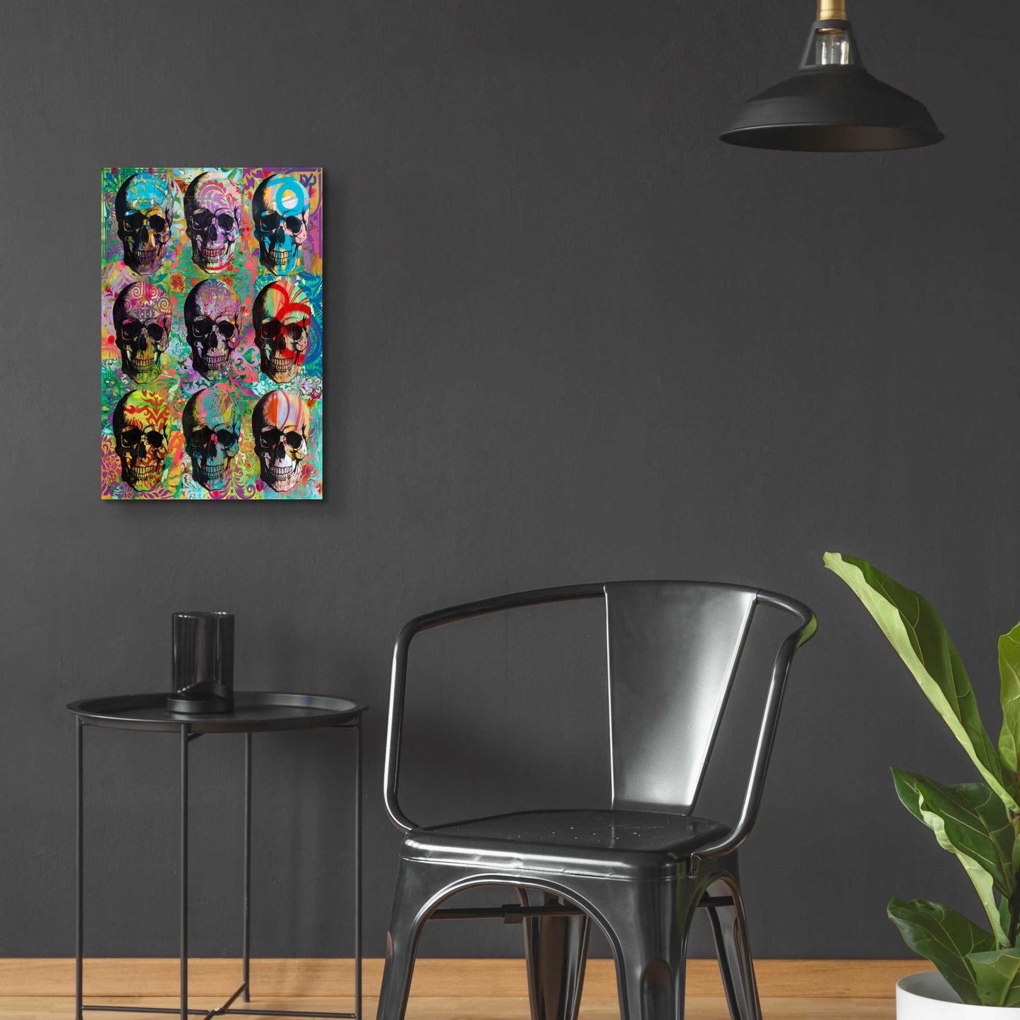 Epic Art '9 Skulls' by Dean Russo, Acrylic Glass Wall Art,16x24