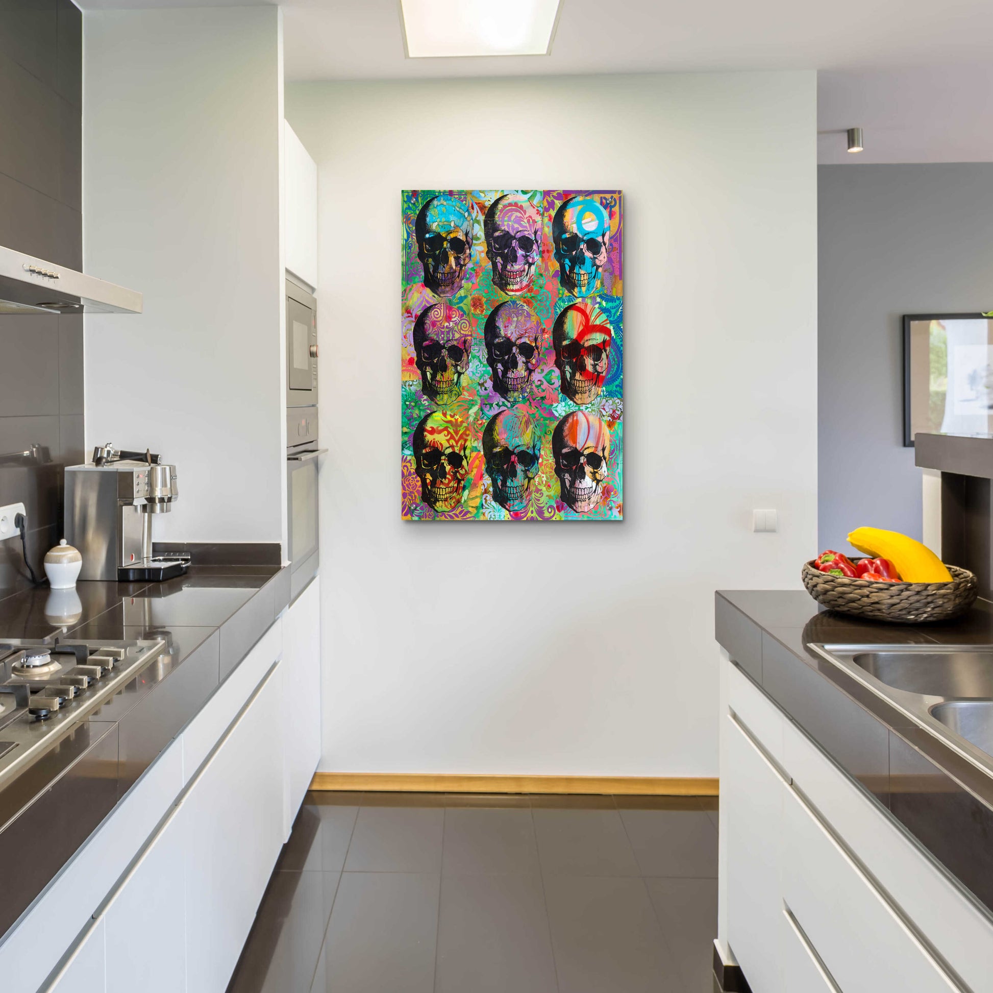 Epic Art '9 Skulls' by Dean Russo, Acrylic Glass Wall Art,24x36