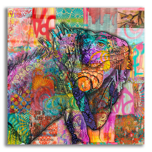 Epic Art 'Iguana' by Dean Russo, Acrylic Glass Wall Art