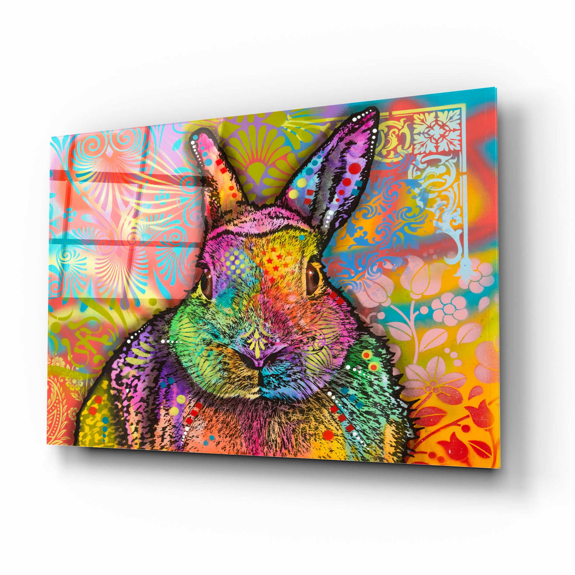 Epic Art 'Hare' by Dean Russo, Acrylic Glass Wall Art,16x12