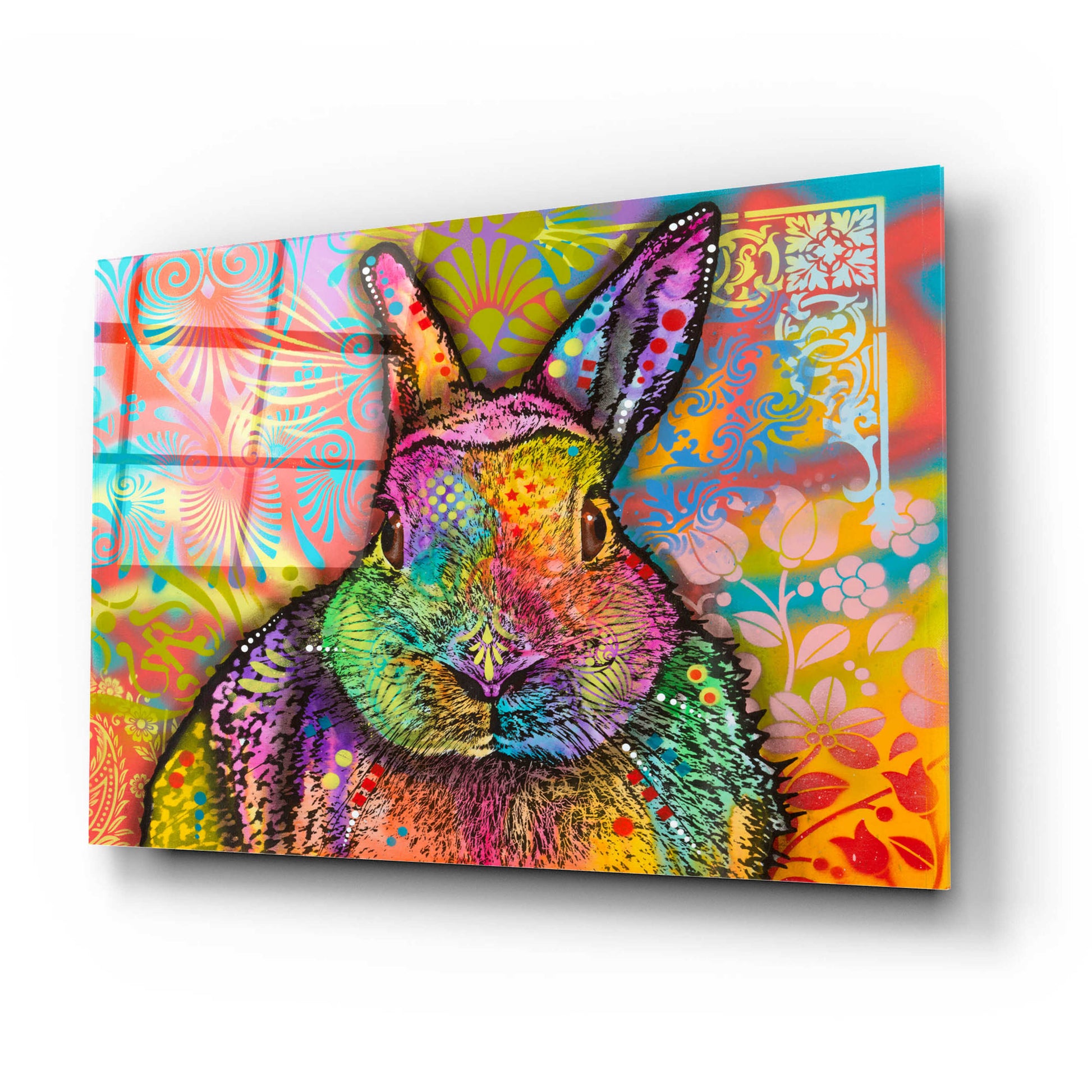 Epic Art 'Hare' by Dean Russo, Acrylic Glass Wall Art,24x16