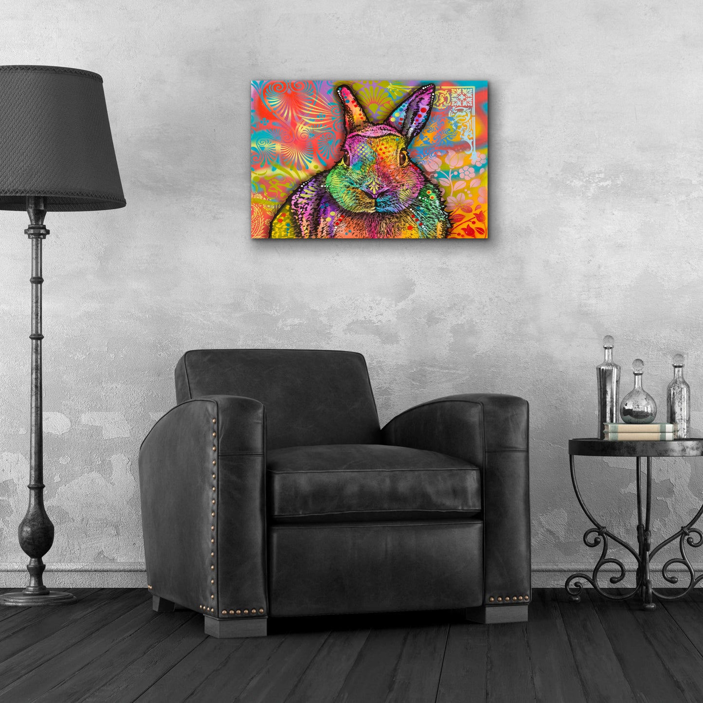 Epic Art 'Hare' by Dean Russo, Acrylic Glass Wall Art,24x16