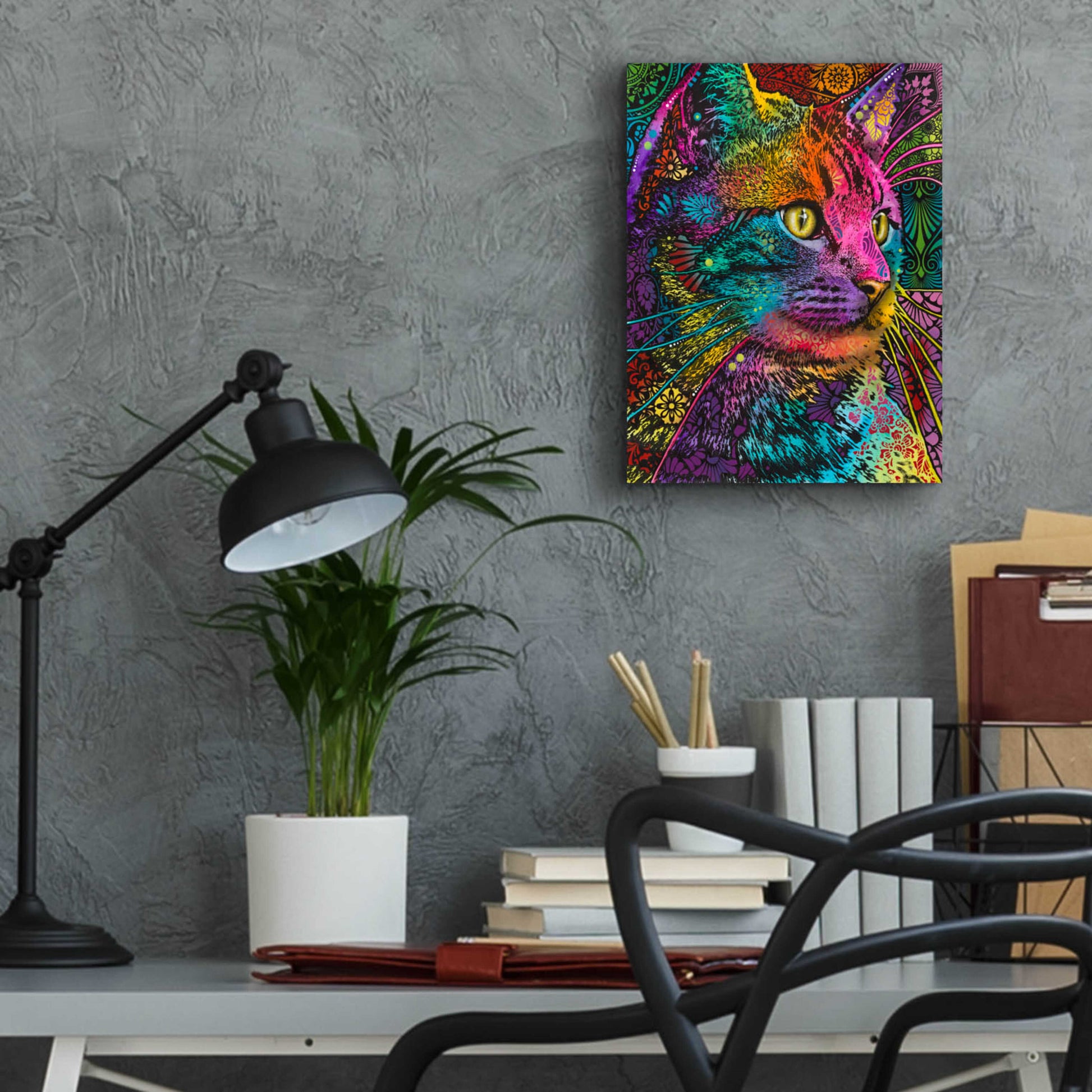 Epic Art 'Felis' by Dean Russo, Acrylic Glass Wall Art,12x16