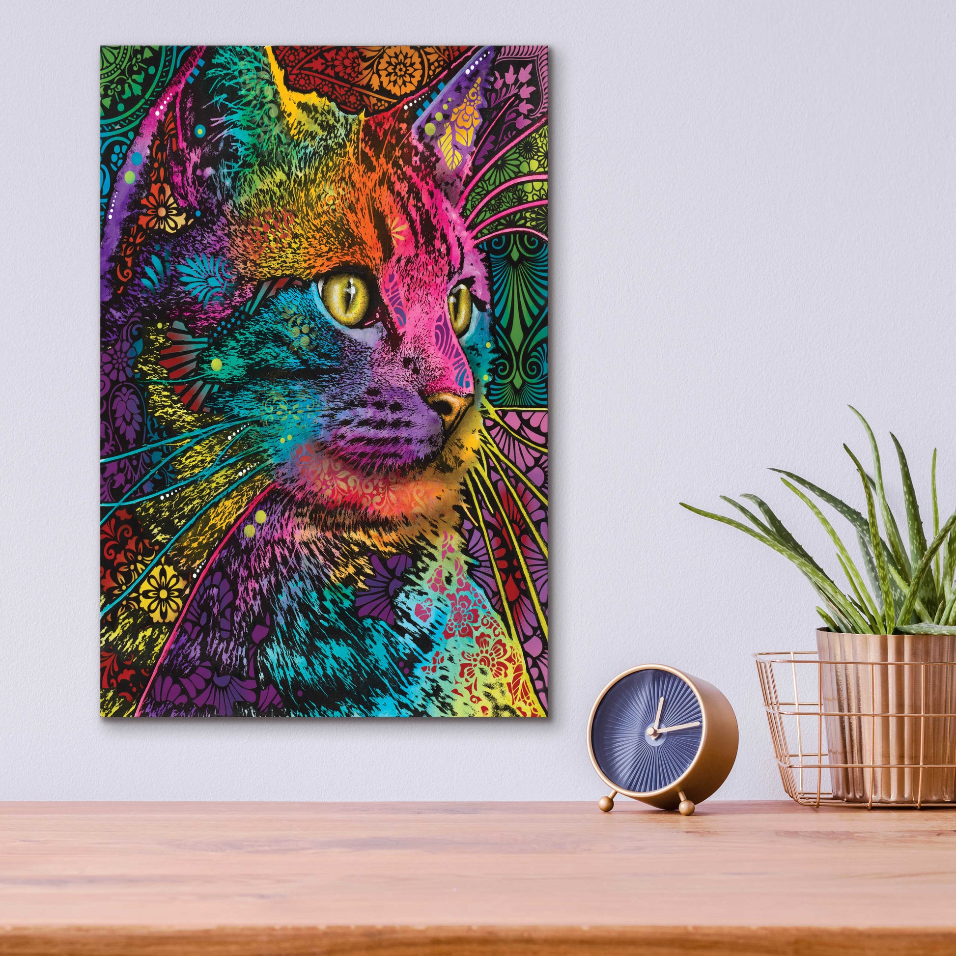 Epic Art 'Felis' by Dean Russo, Acrylic Glass Wall Art,12x16