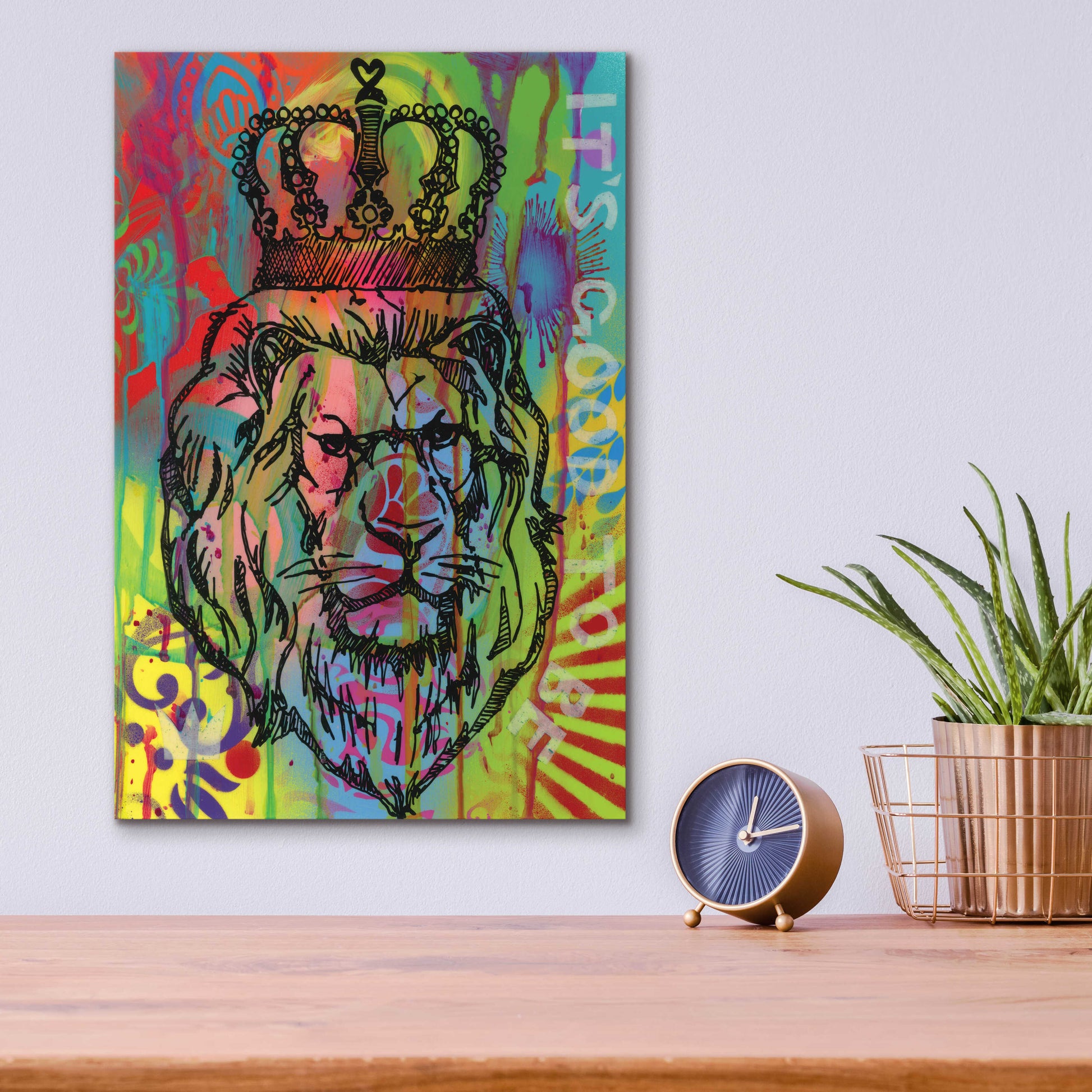 Epic Art 'Its good to be the king' by Dean Russo, Acrylic Glass Wall Art,12x16