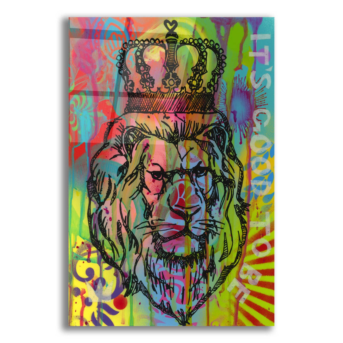 Epic Art 'Its good to be the king' by Dean Russo, Acrylic Glass Wall Art,12x16