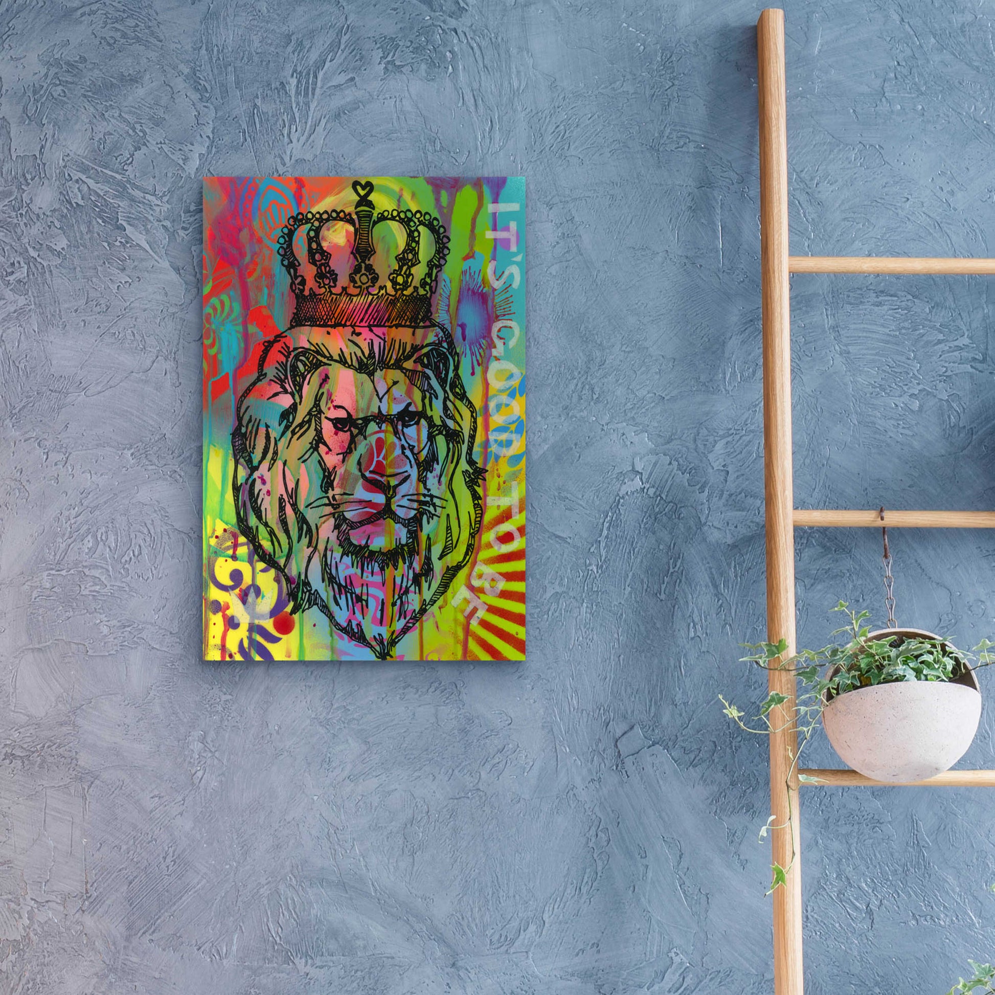 Epic Art 'Its good to be the king' by Dean Russo, Acrylic Glass Wall Art,16x24