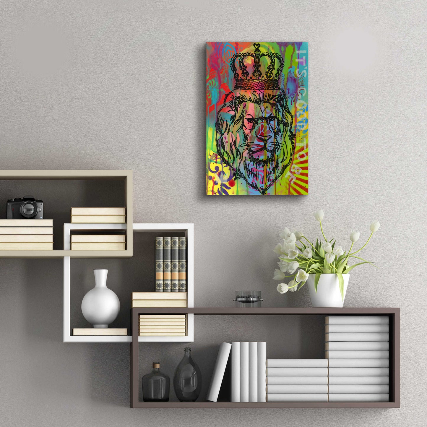 Epic Art 'Its good to be the king' by Dean Russo, Acrylic Glass Wall Art,16x24