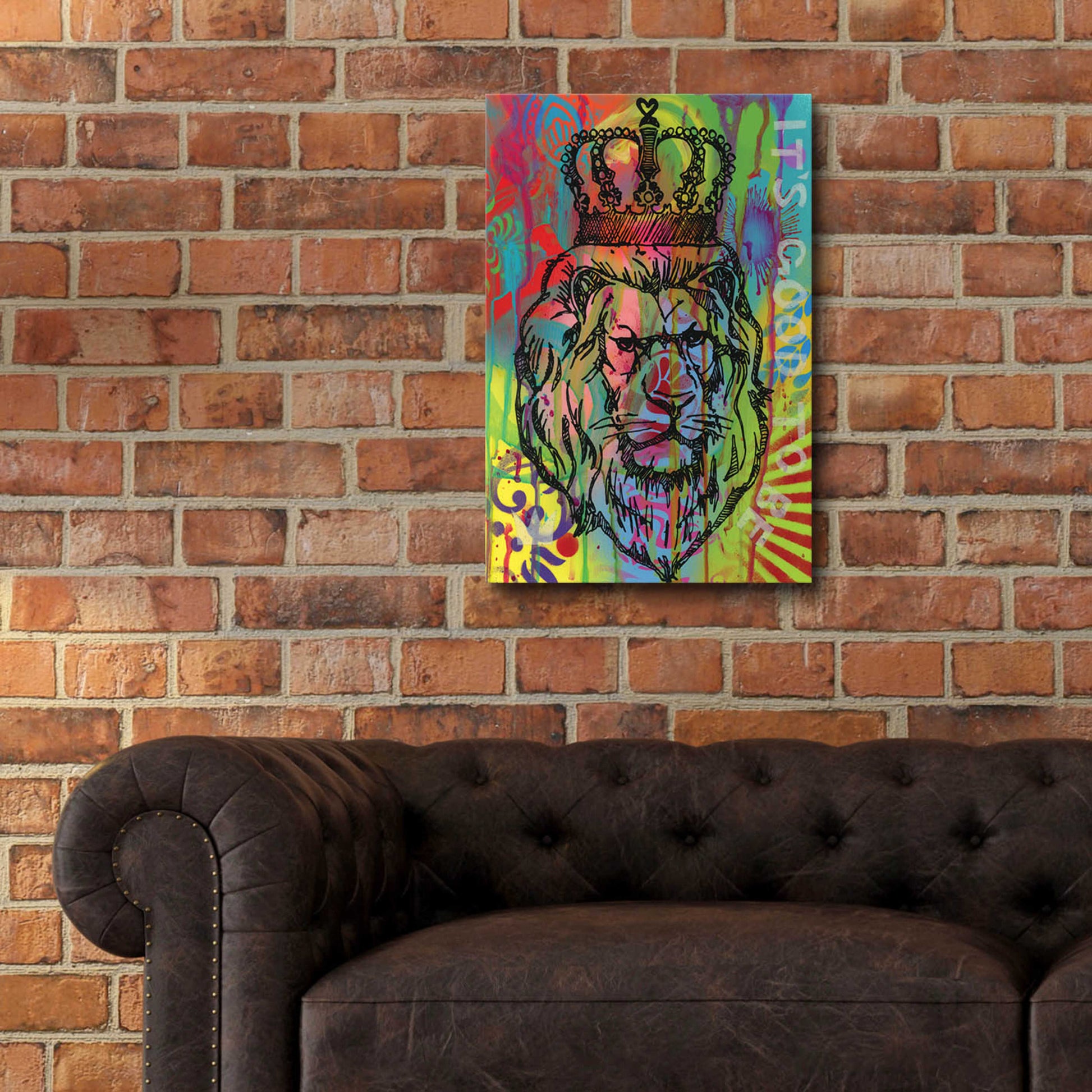 Epic Art 'Its good to be the king' by Dean Russo, Acrylic Glass Wall Art,16x24