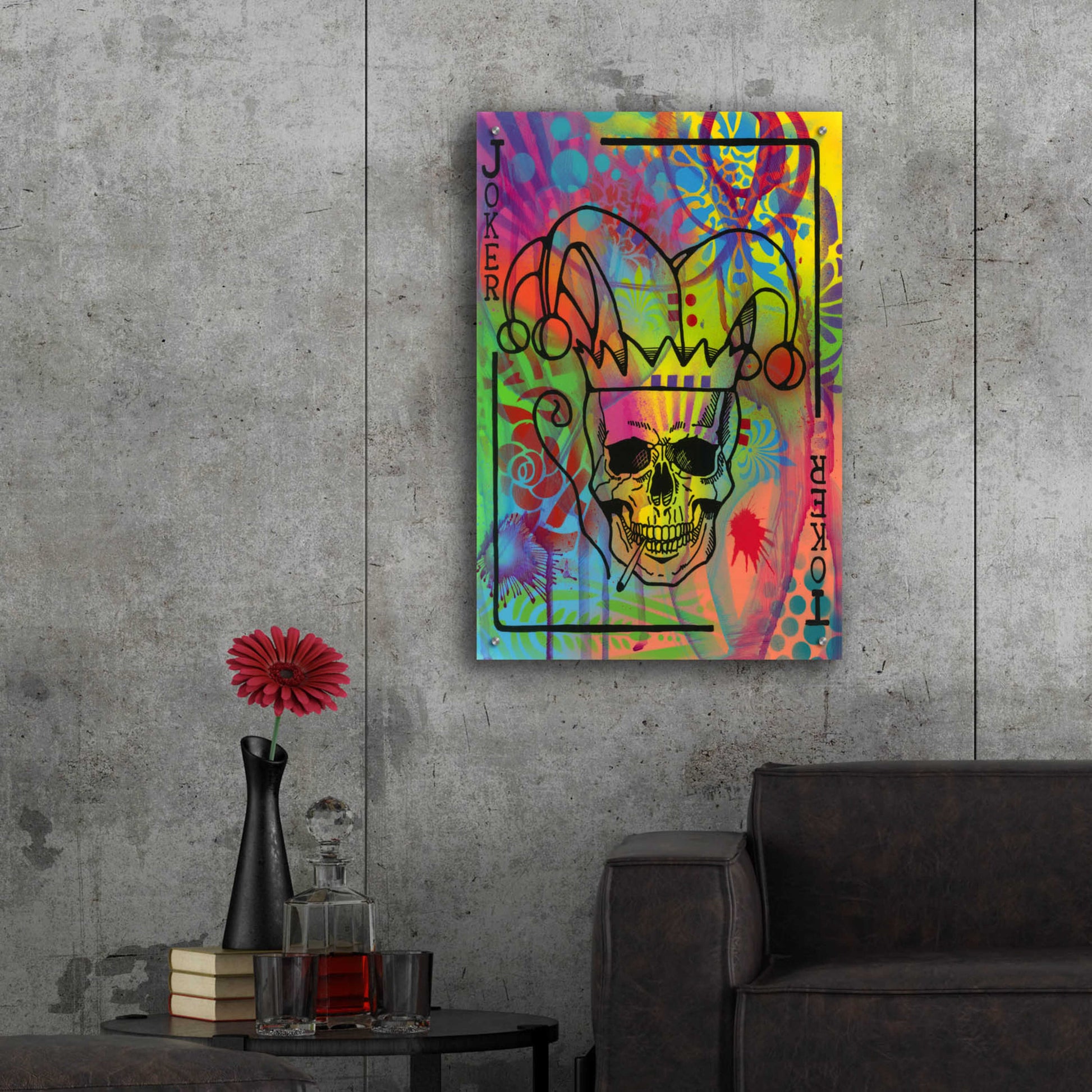 Epic Art 'Jokers Wild' by Dean Russo, Acrylic Glass Wall Art,24x36