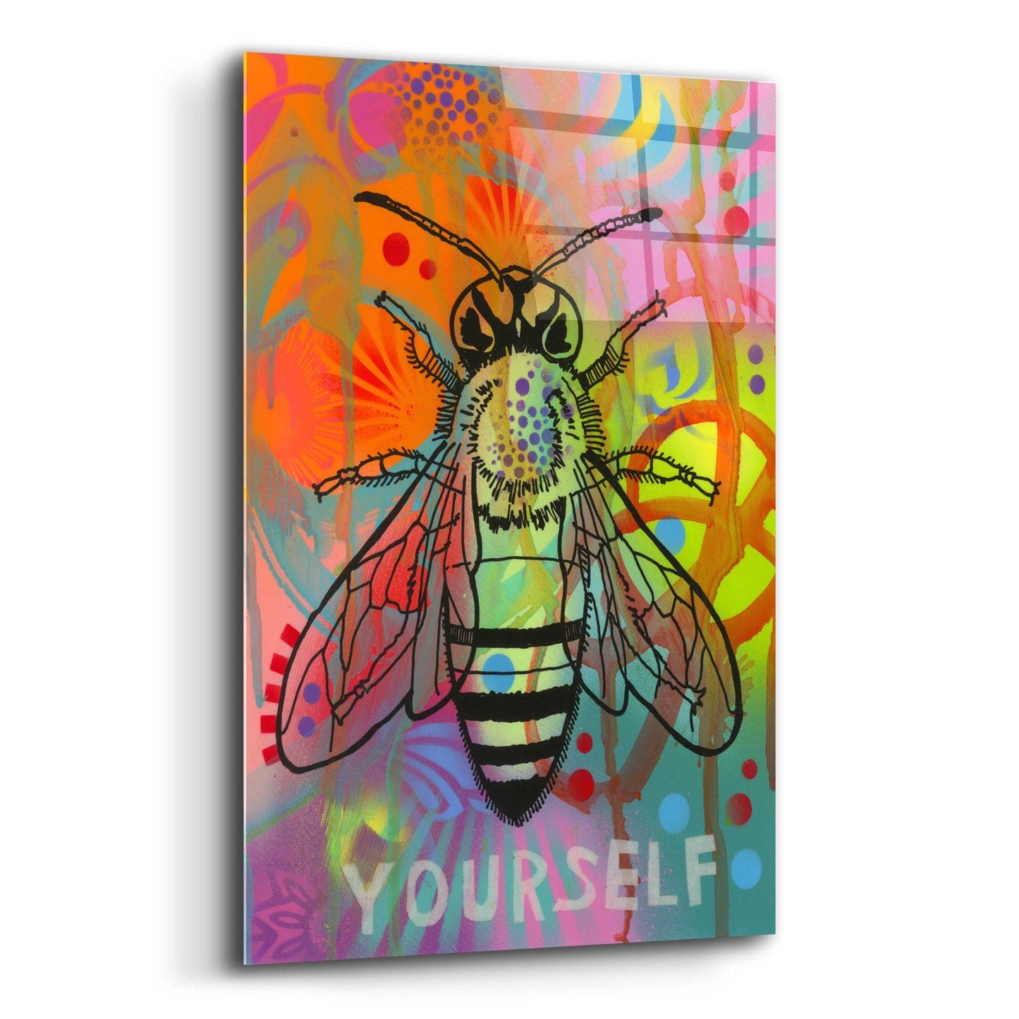 Epic Art 'Bee Yourself' by Dean Russo, Acrylic Glass Wall Art,12x16