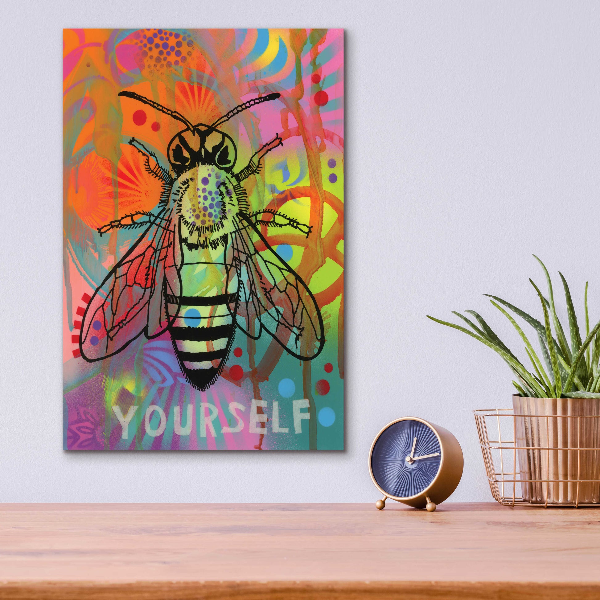 Epic Art 'Bee Yourself' by Dean Russo, Acrylic Glass Wall Art,12x16