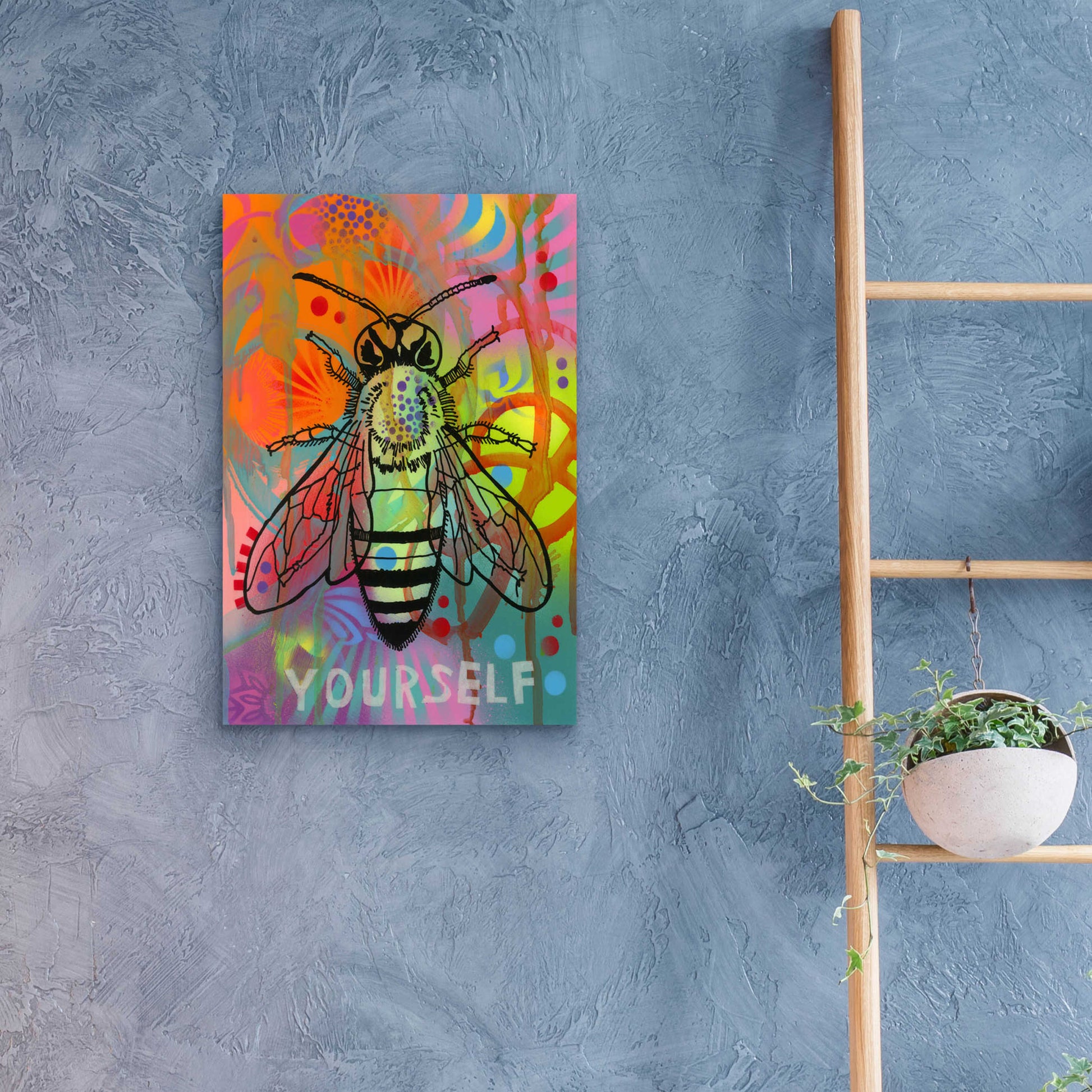 Epic Art 'Bee Yourself' by Dean Russo, Acrylic Glass Wall Art,16x24