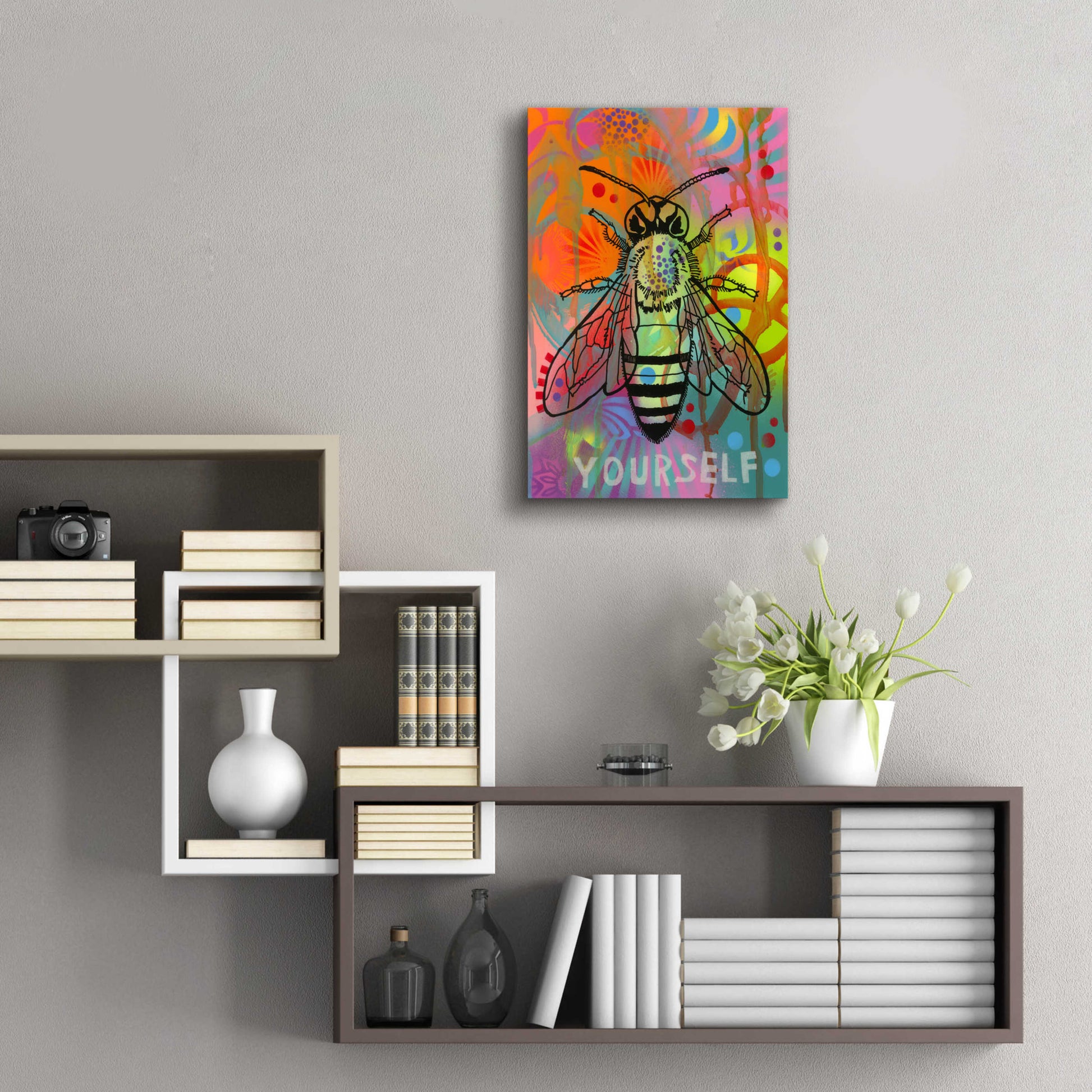 Epic Art 'Bee Yourself' by Dean Russo, Acrylic Glass Wall Art,16x24