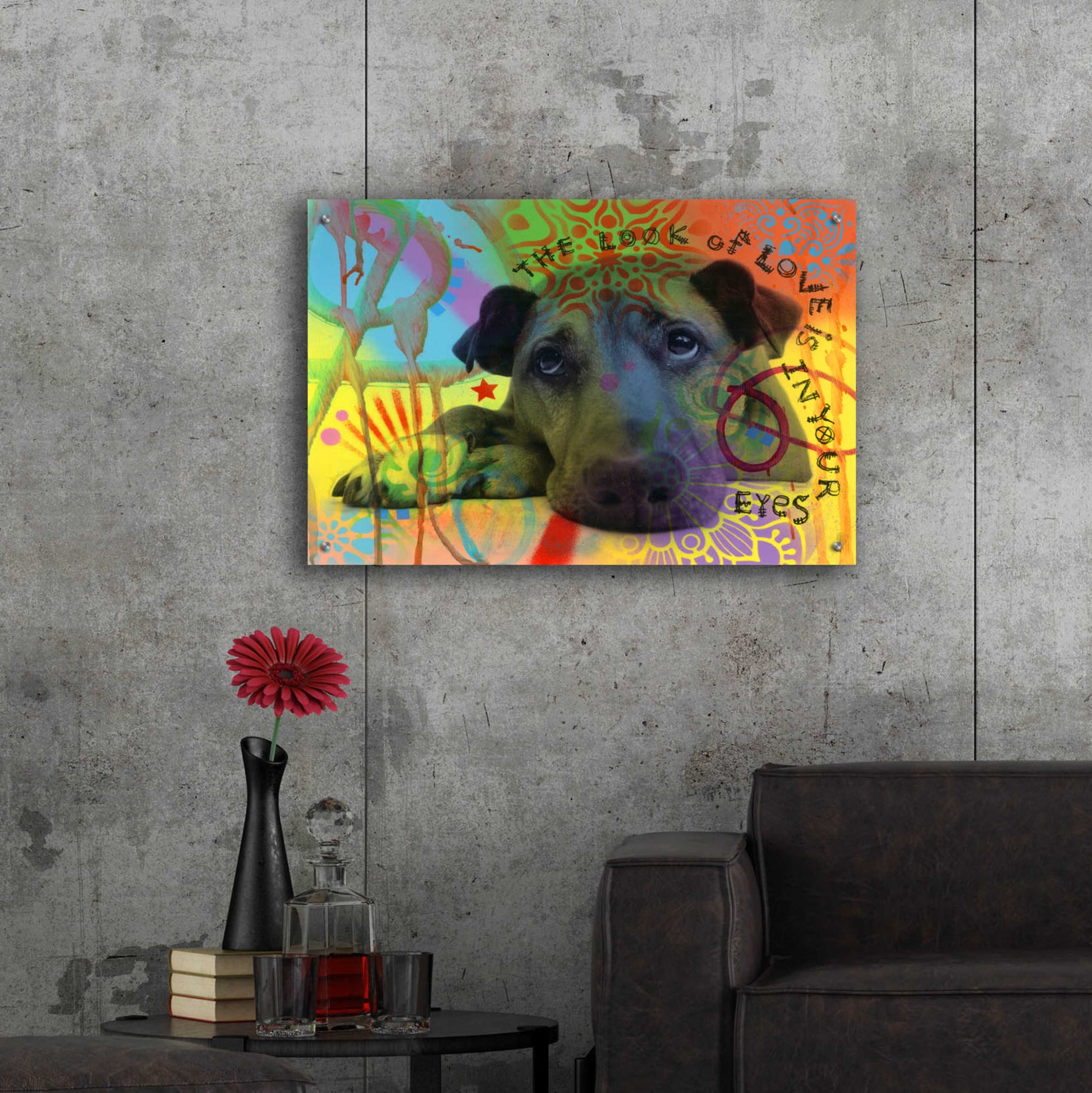 Epic Art 'The Look of Love' by Dean Russo, Acrylic Glass Wall Art,36x24