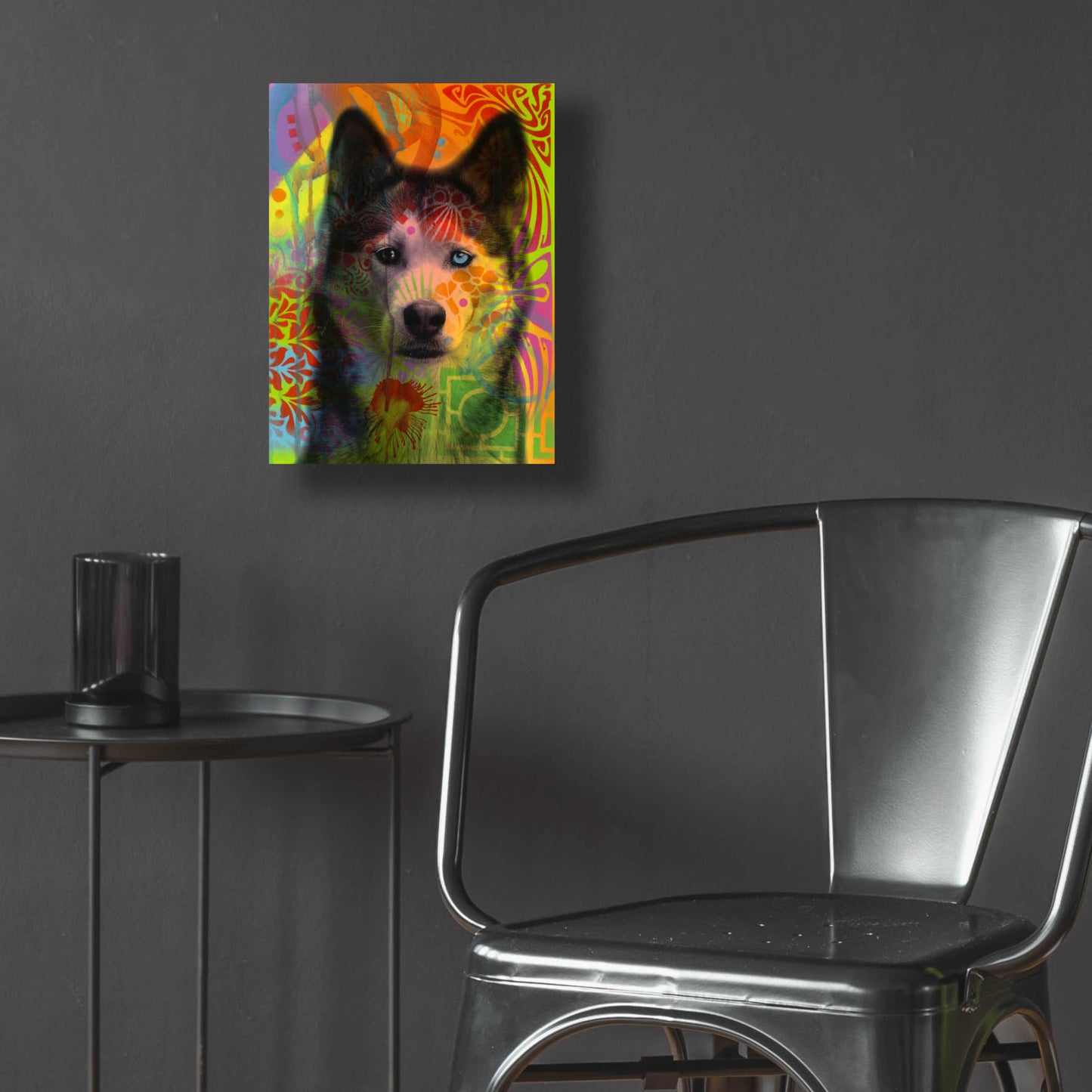 Epic Art 'Husky's Eye' by Dean Russo, Acrylic Glass Wall Art,12x16