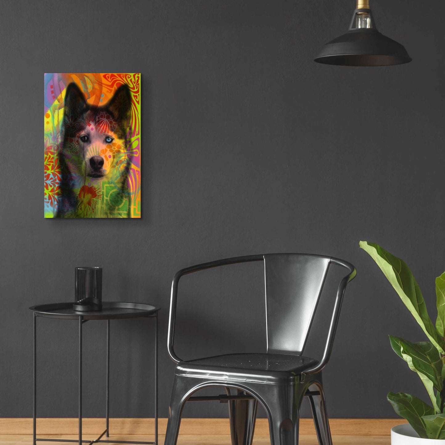 Epic Art 'Husky's Eye' by Dean Russo, Acrylic Glass Wall Art,16x24