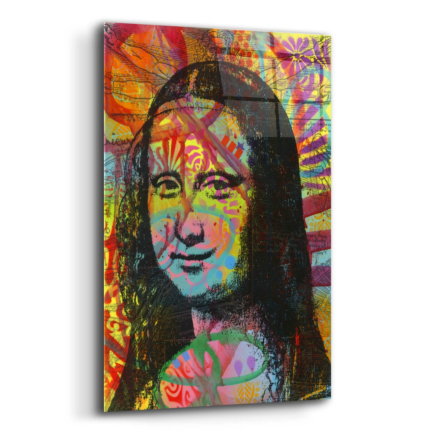 Epic Art 'Mona's Portrait' by Dean Russo, Acrylic Glass Wall Art,12x16