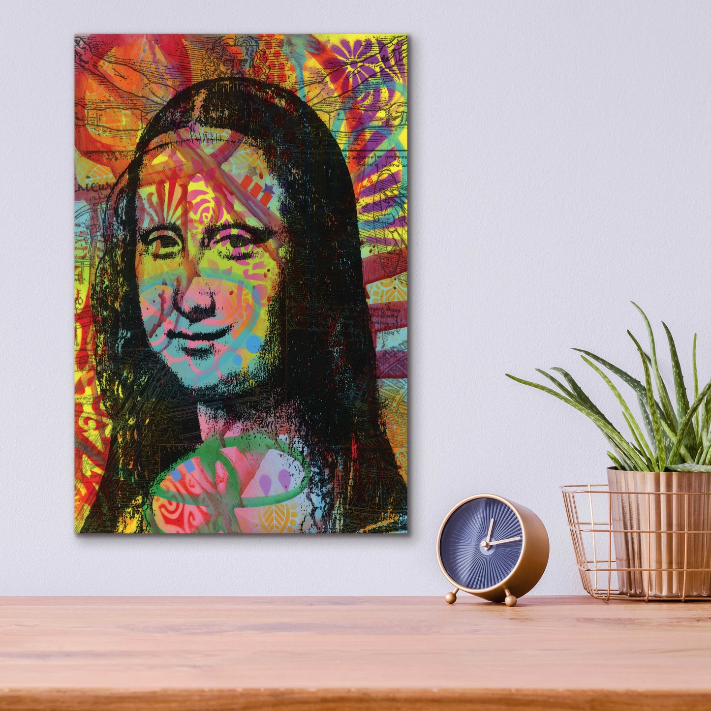 Epic Art 'Mona's Portrait' by Dean Russo, Acrylic Glass Wall Art,12x16