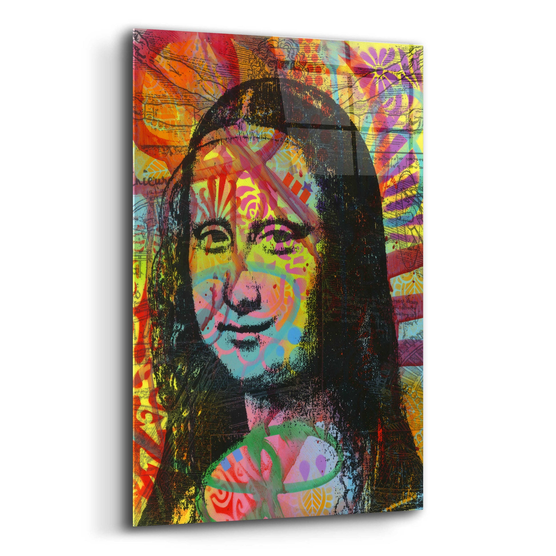 Epic Art 'Mona's Portrait' by Dean Russo, Acrylic Glass Wall Art,16x24