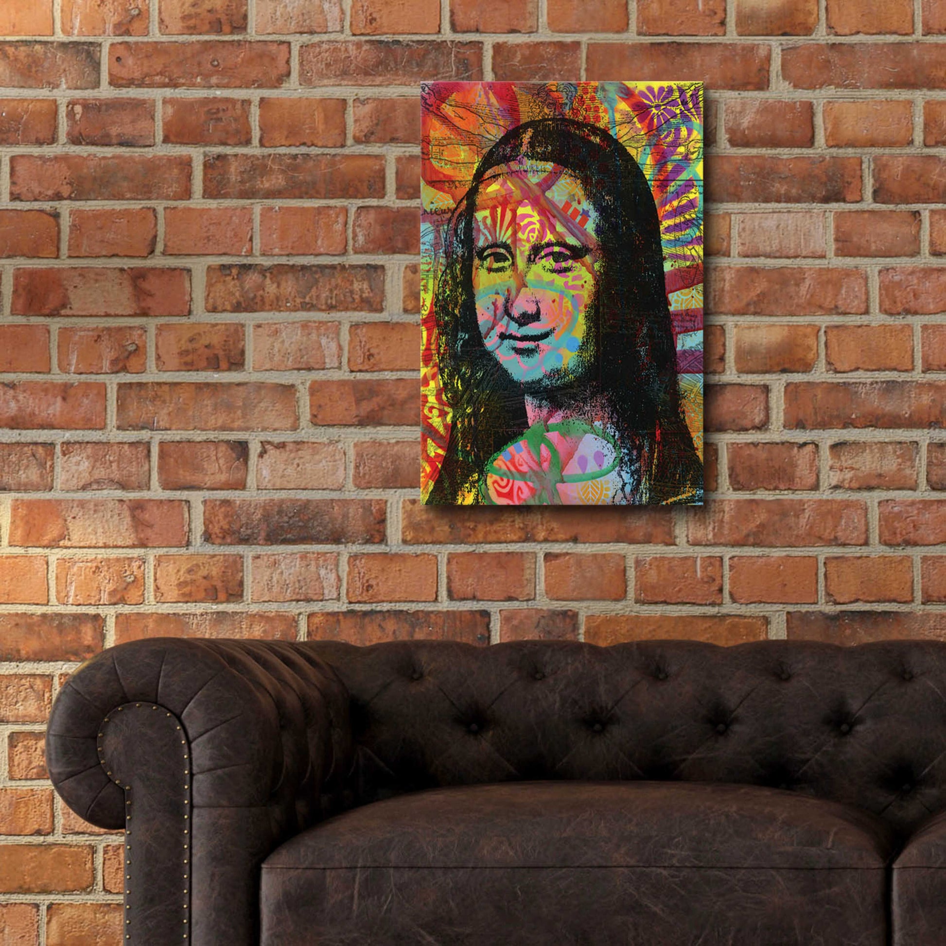 Epic Art 'Mona's Portrait' by Dean Russo, Acrylic Glass Wall Art,16x24